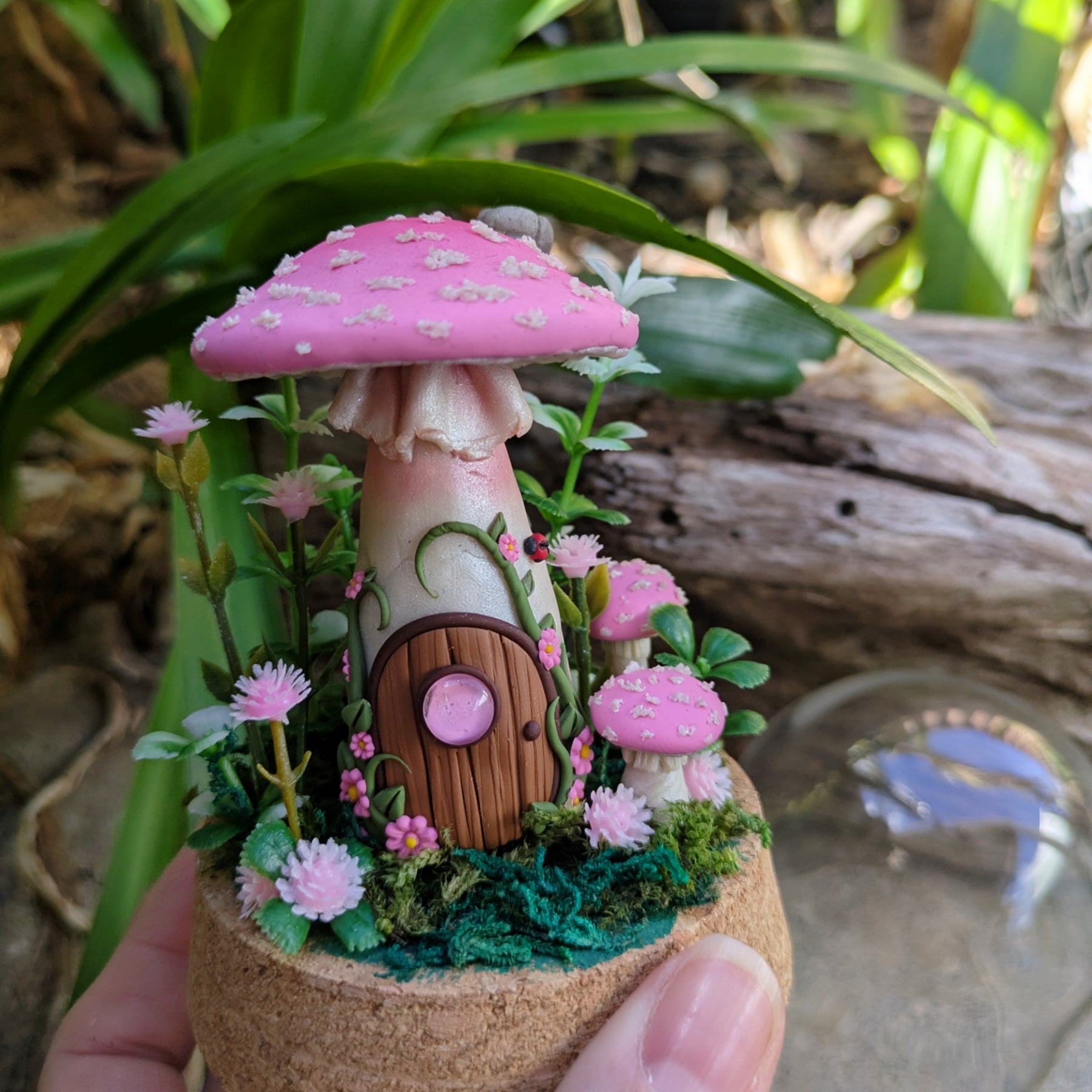 Pink Mushroom House dome