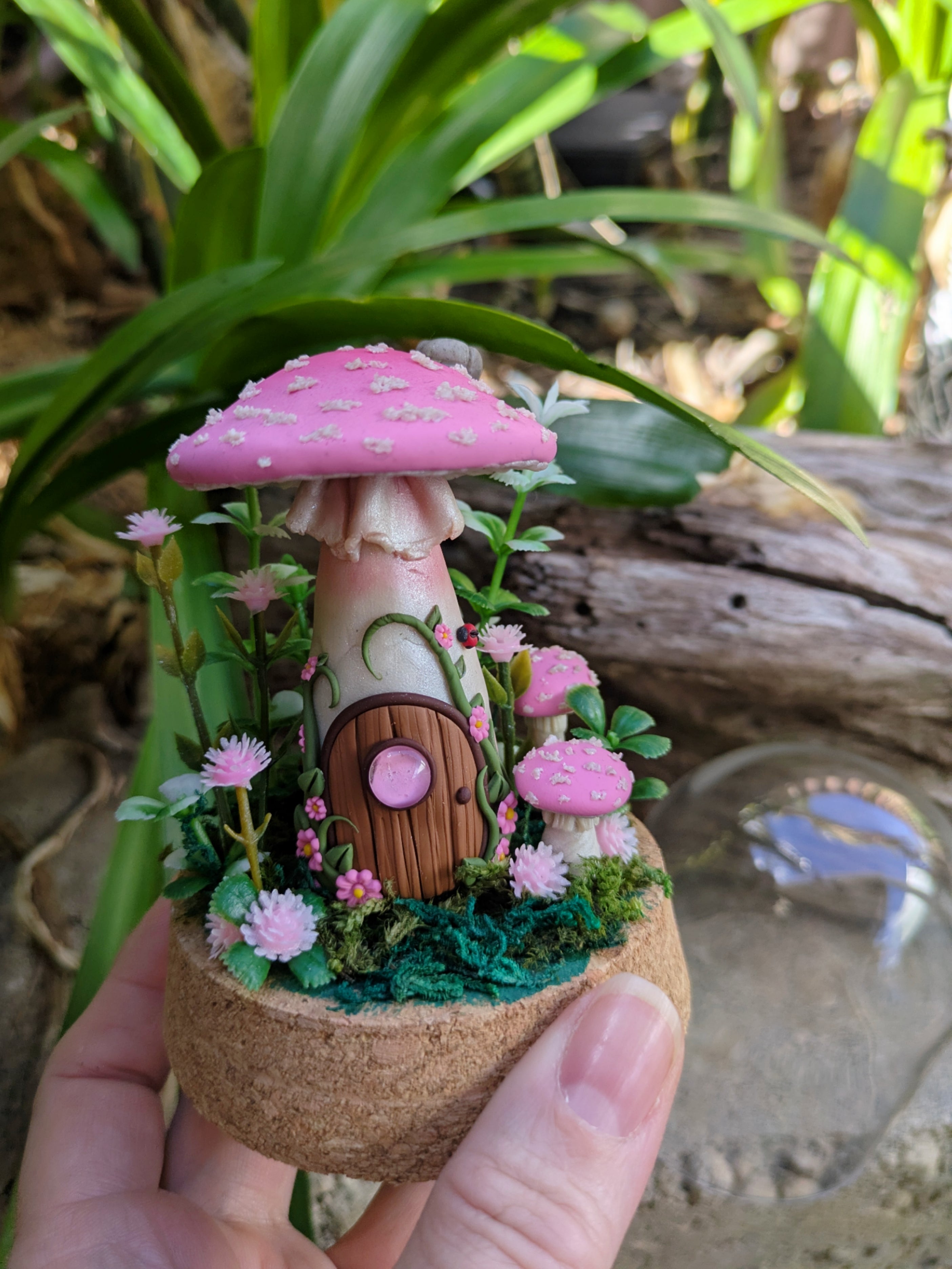 Pink Mushroom House dome