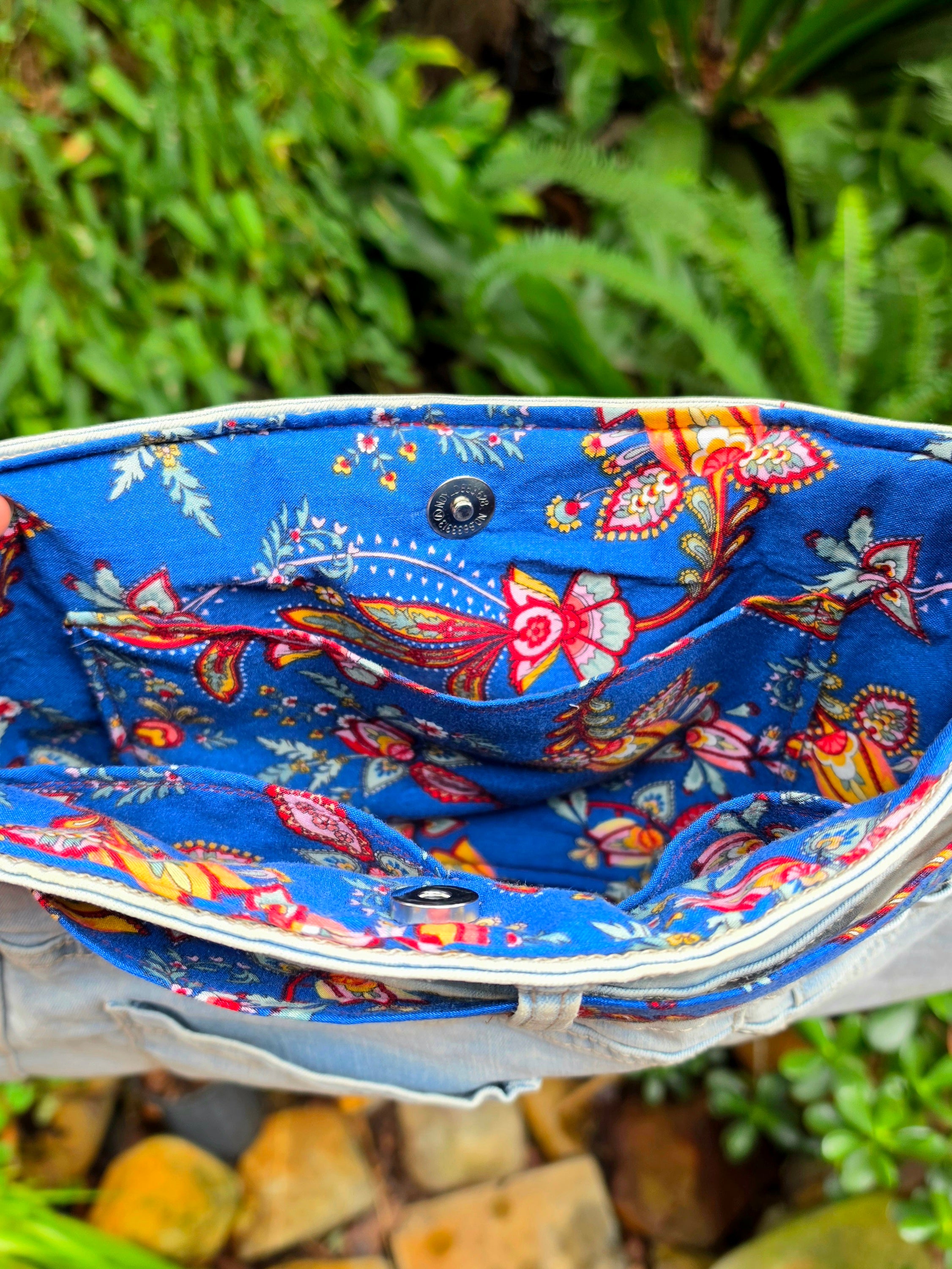 Upcycled Jeans Handbag| Denim & Upcycled Fabrics