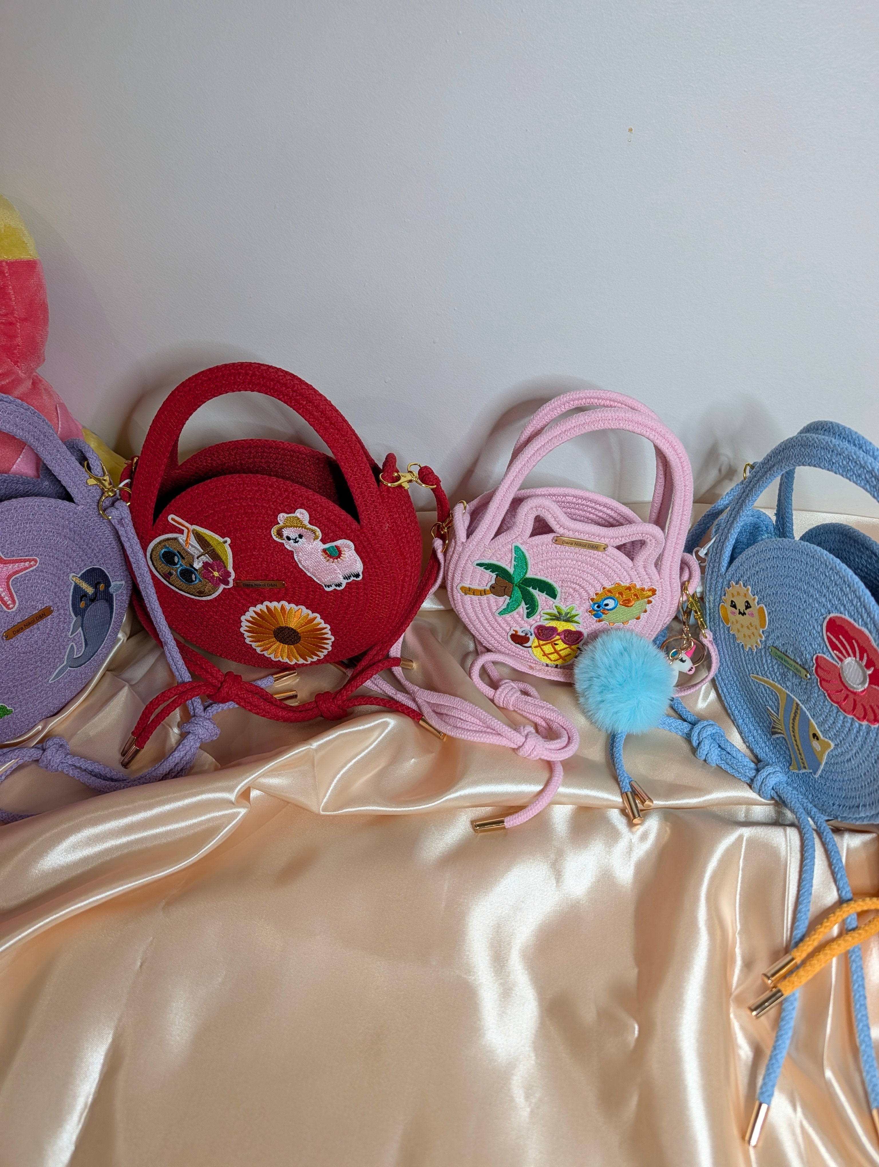 Little Joy Handmade Kids Cotton Cord Bags
