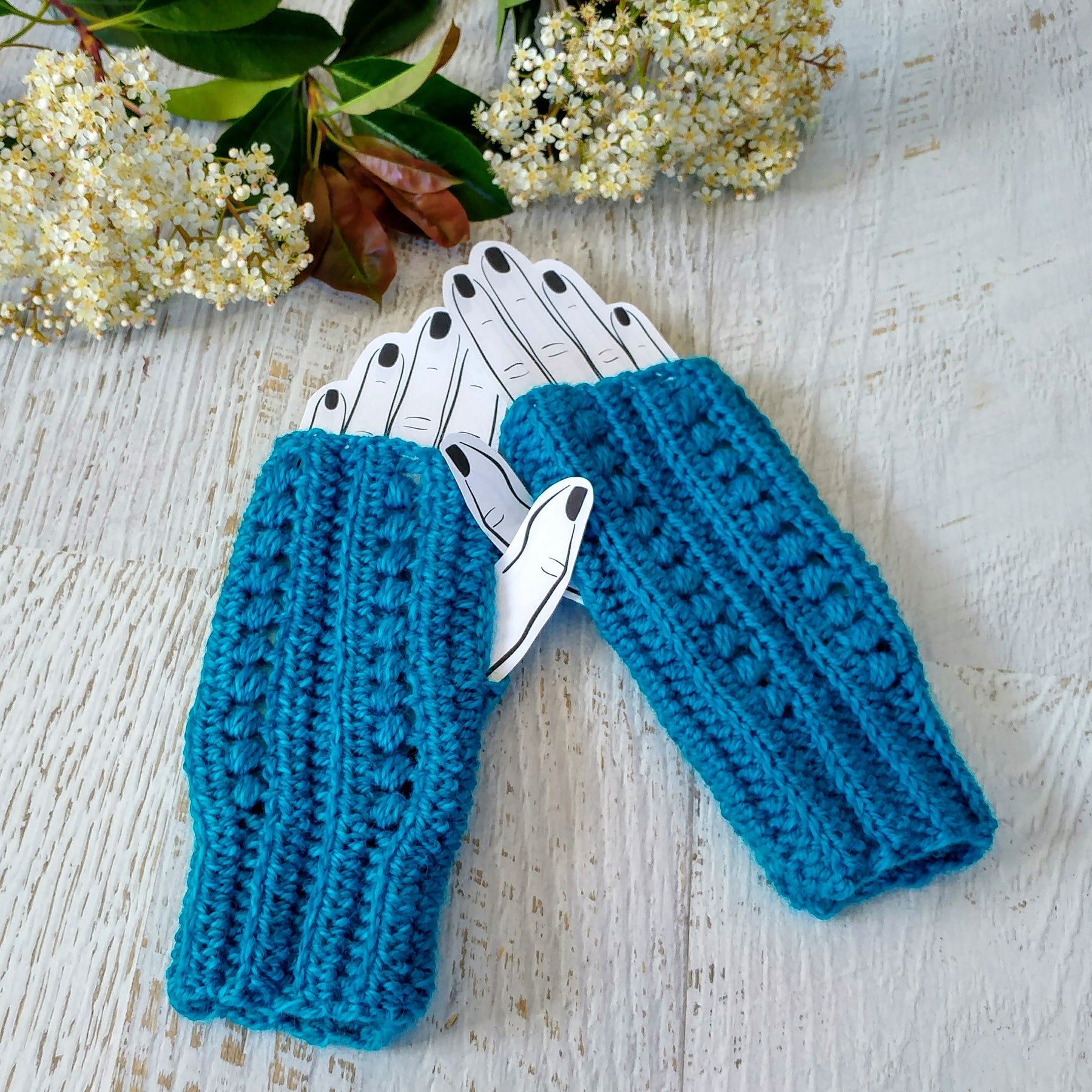 DIGITAL DOWNLOAD | Crochet Pattern | Stormy Days Handwarmers