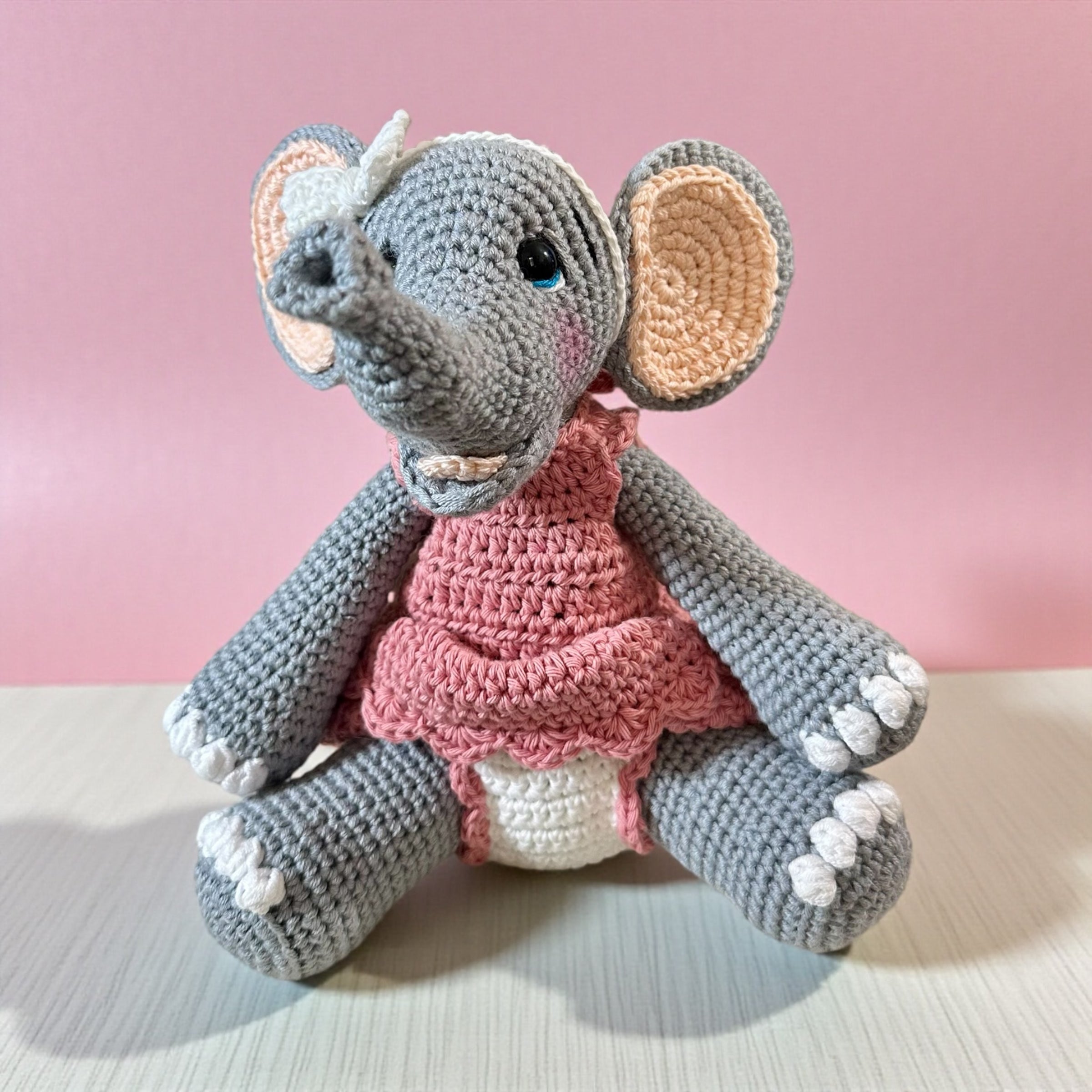 Crochet Elephant – Handmade Sibling Love