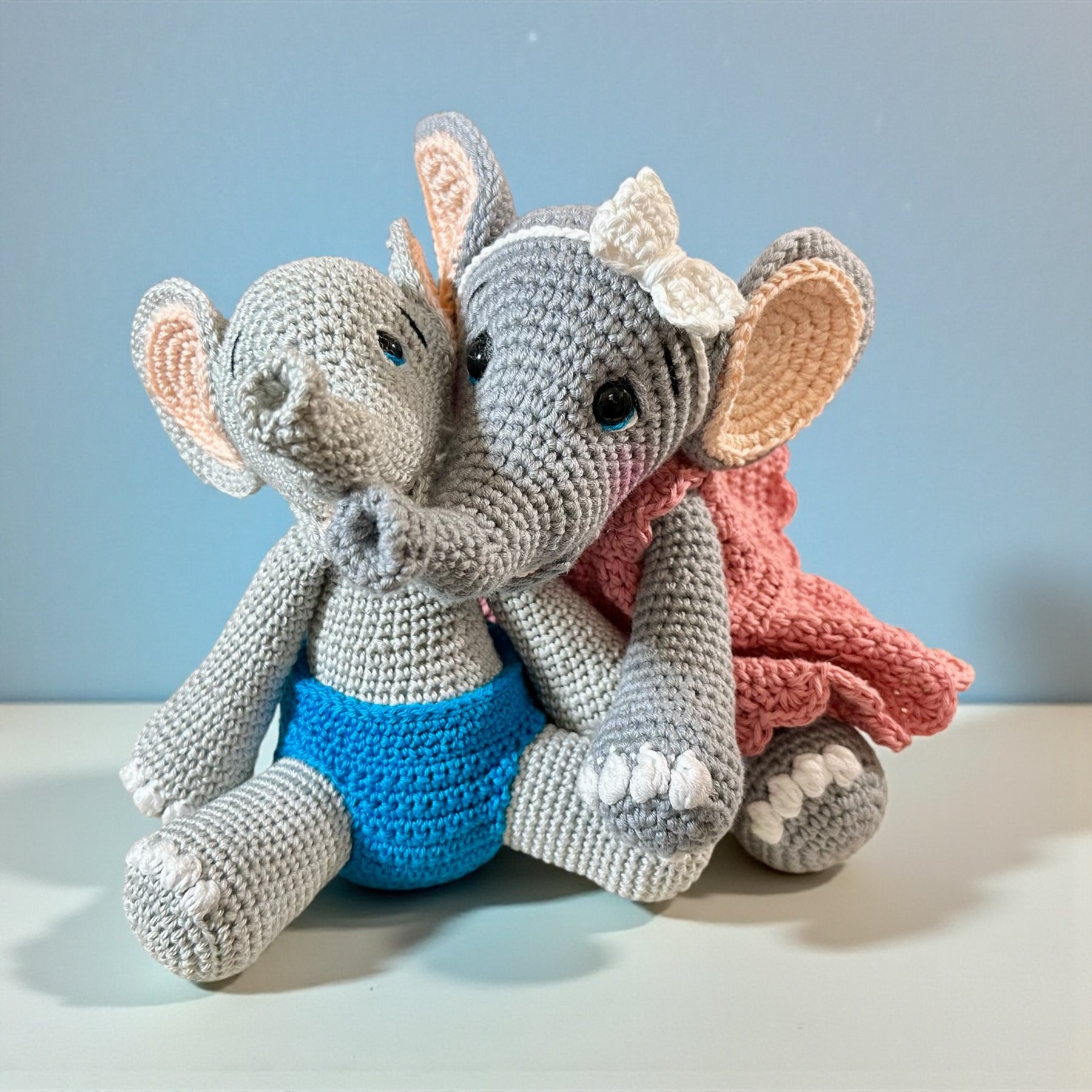 Crochet Elephant – Handmade Sibling Love