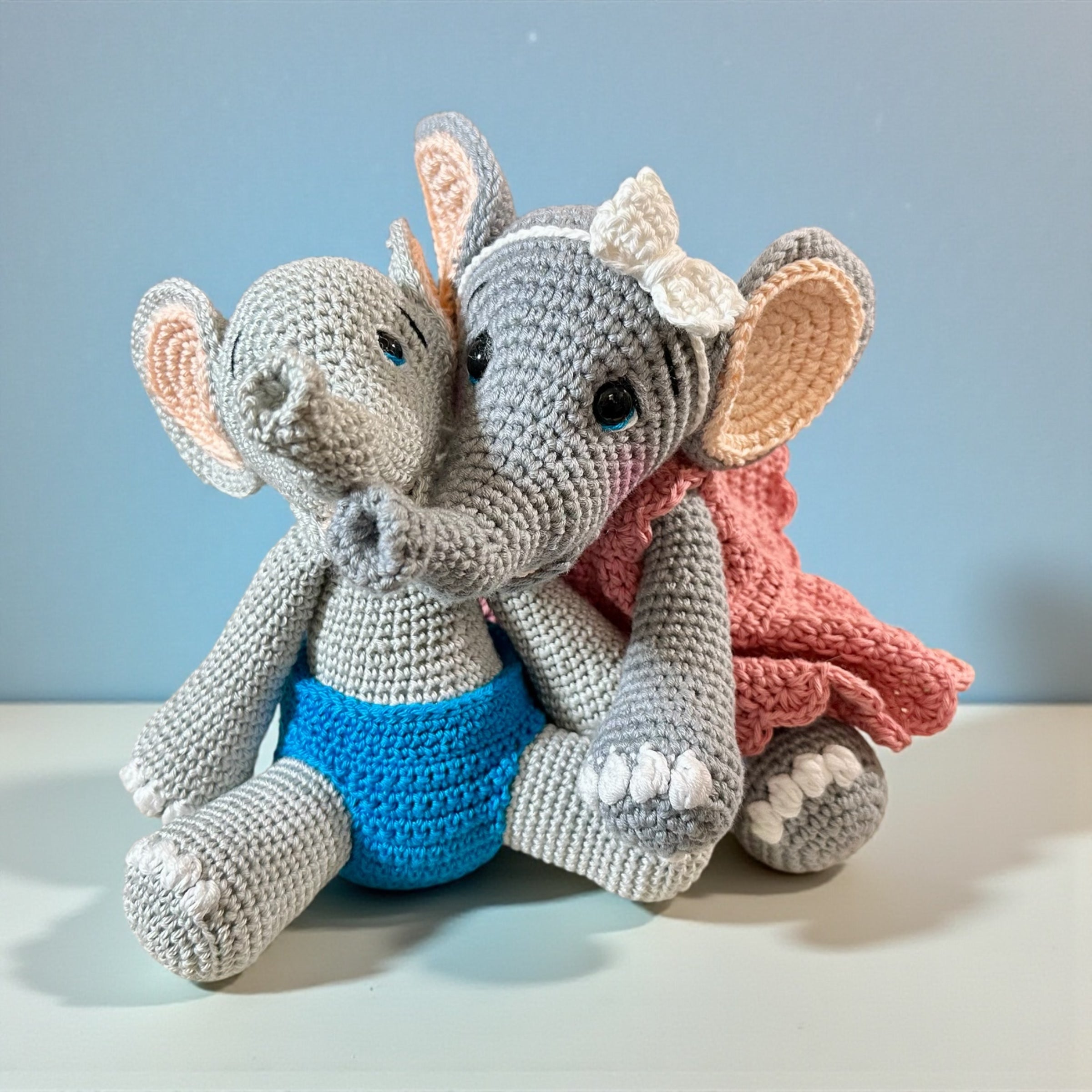 Crochet Elephant – Handmade Sibling Love