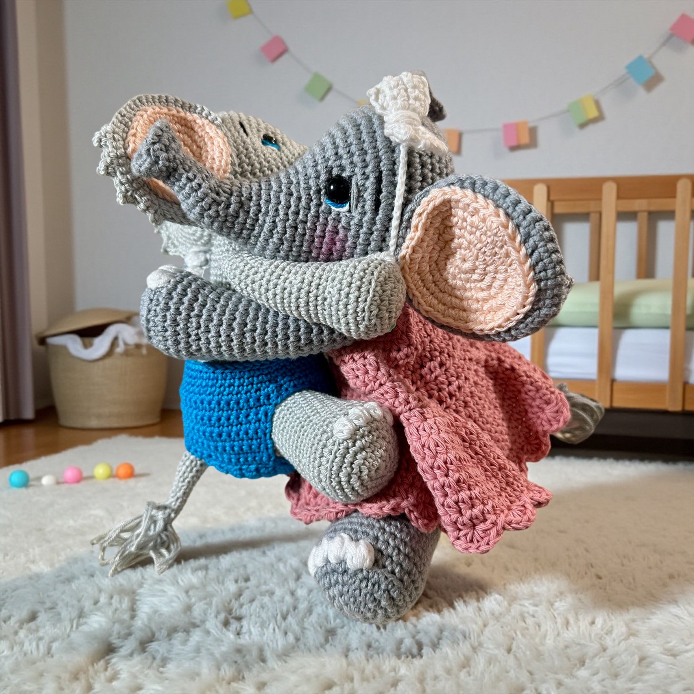 Crochet Elephant – Handmade Sibling Love