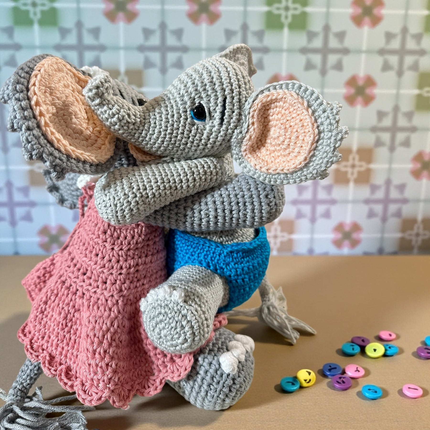 Crochet Elephant – Handmade Sibling Love