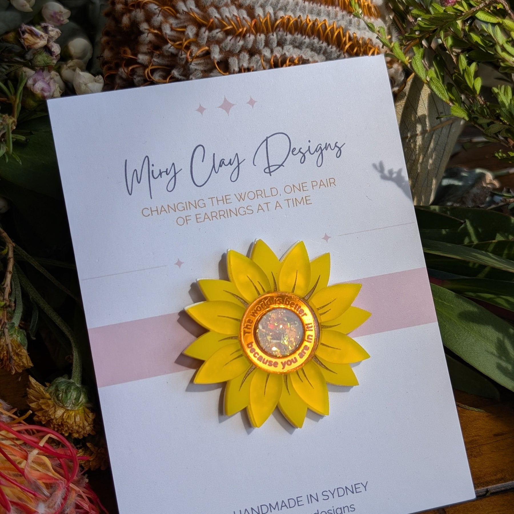 Sunflower Af-fleur-mation Brooch
