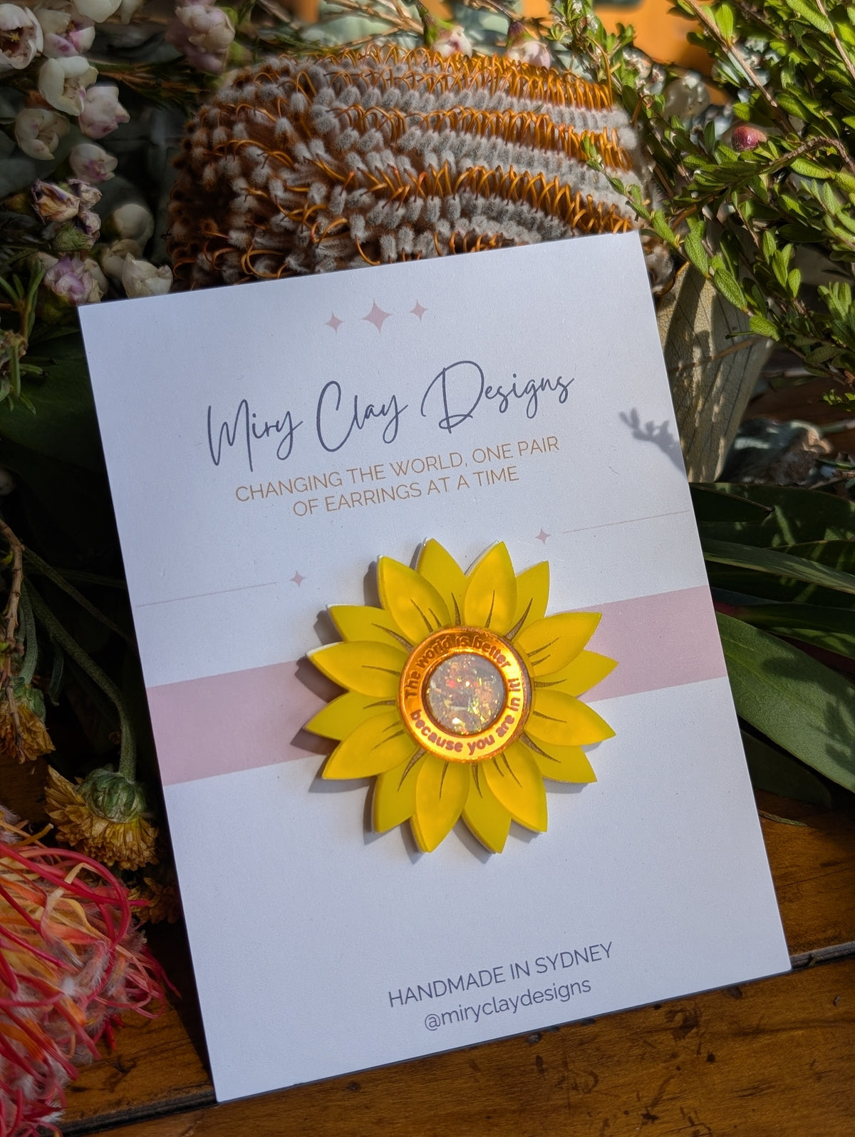 Sunflower Af-fleur-mation Brooch