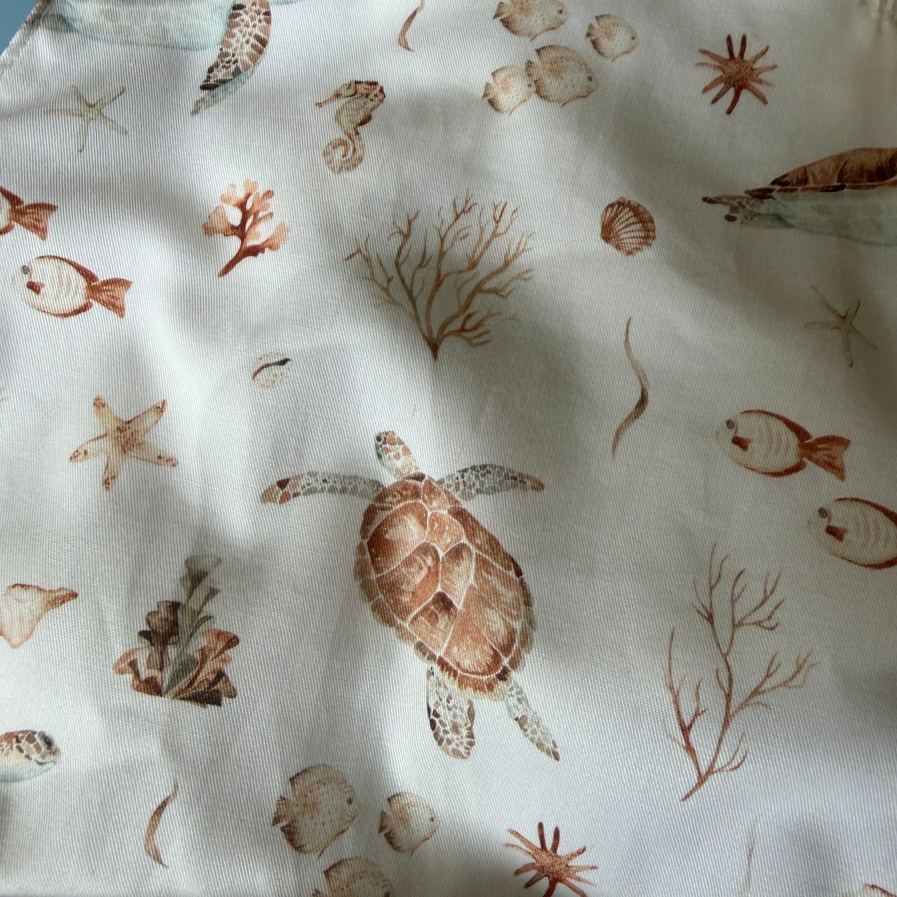 Turtles Fish and coral print baby romper