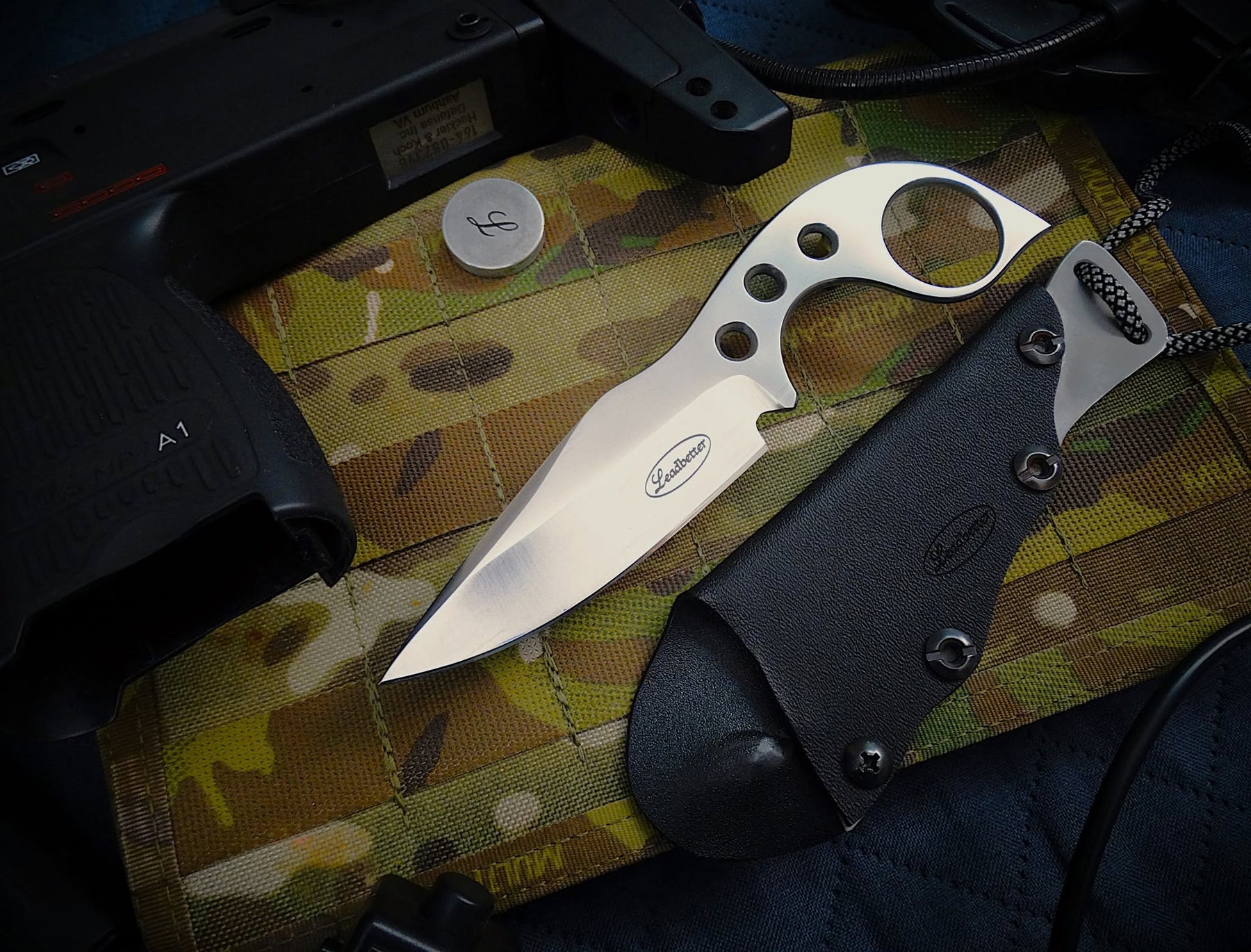 Neck knife fixed blade utility camping outdoor knife blade