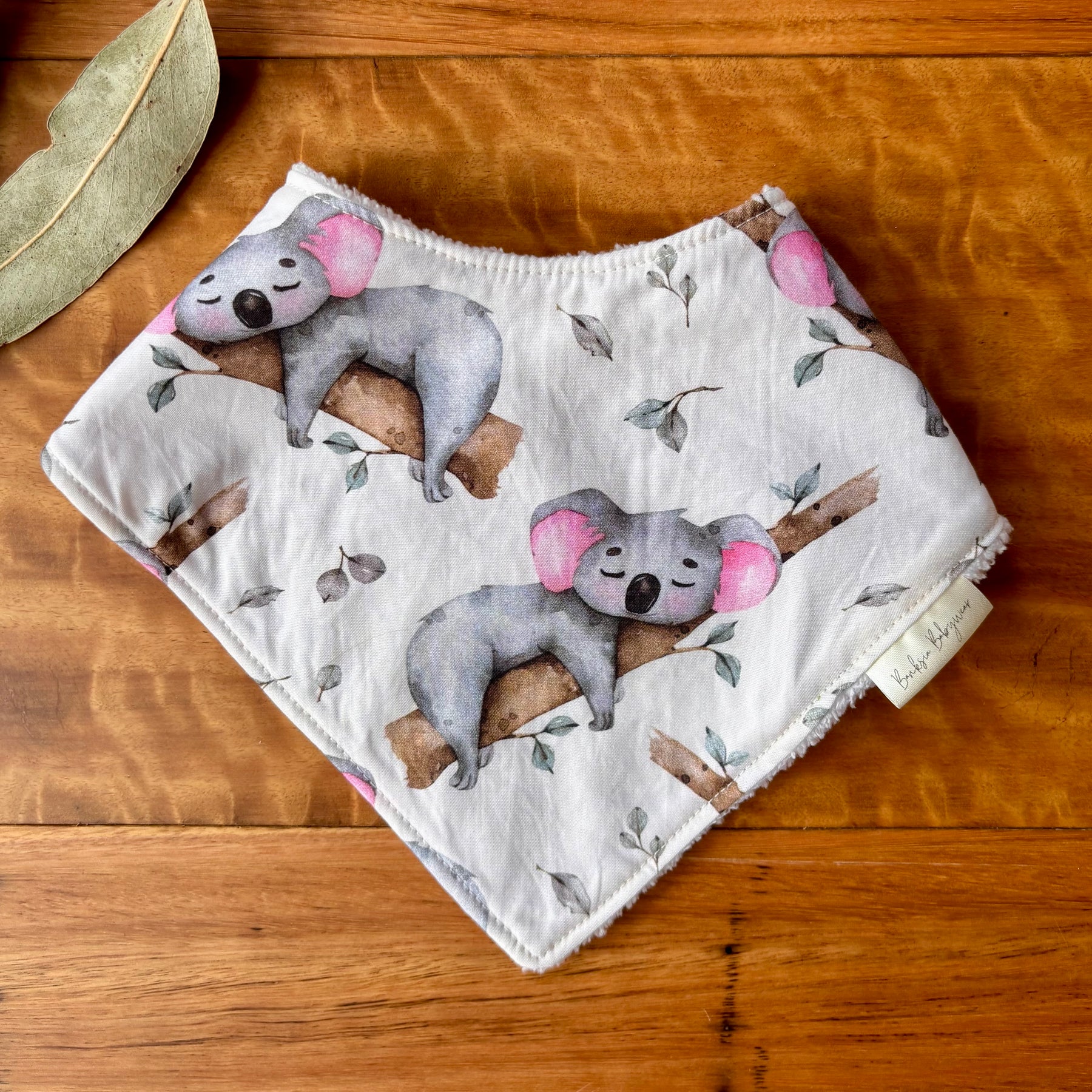 Australiana Baby Bib Set | Just Hanging Koalas | Ready to Ship