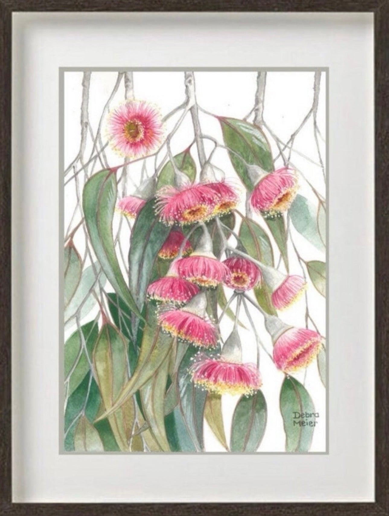 Silver Princess Gumblossoms art print by Debra Meier Art