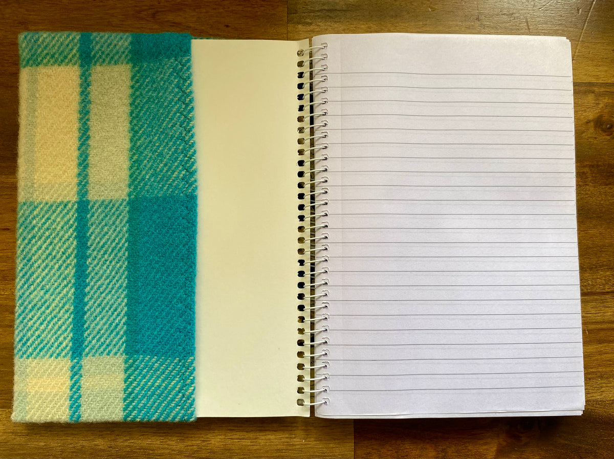 A5 Upcycled Notebook Dachshund - Blue