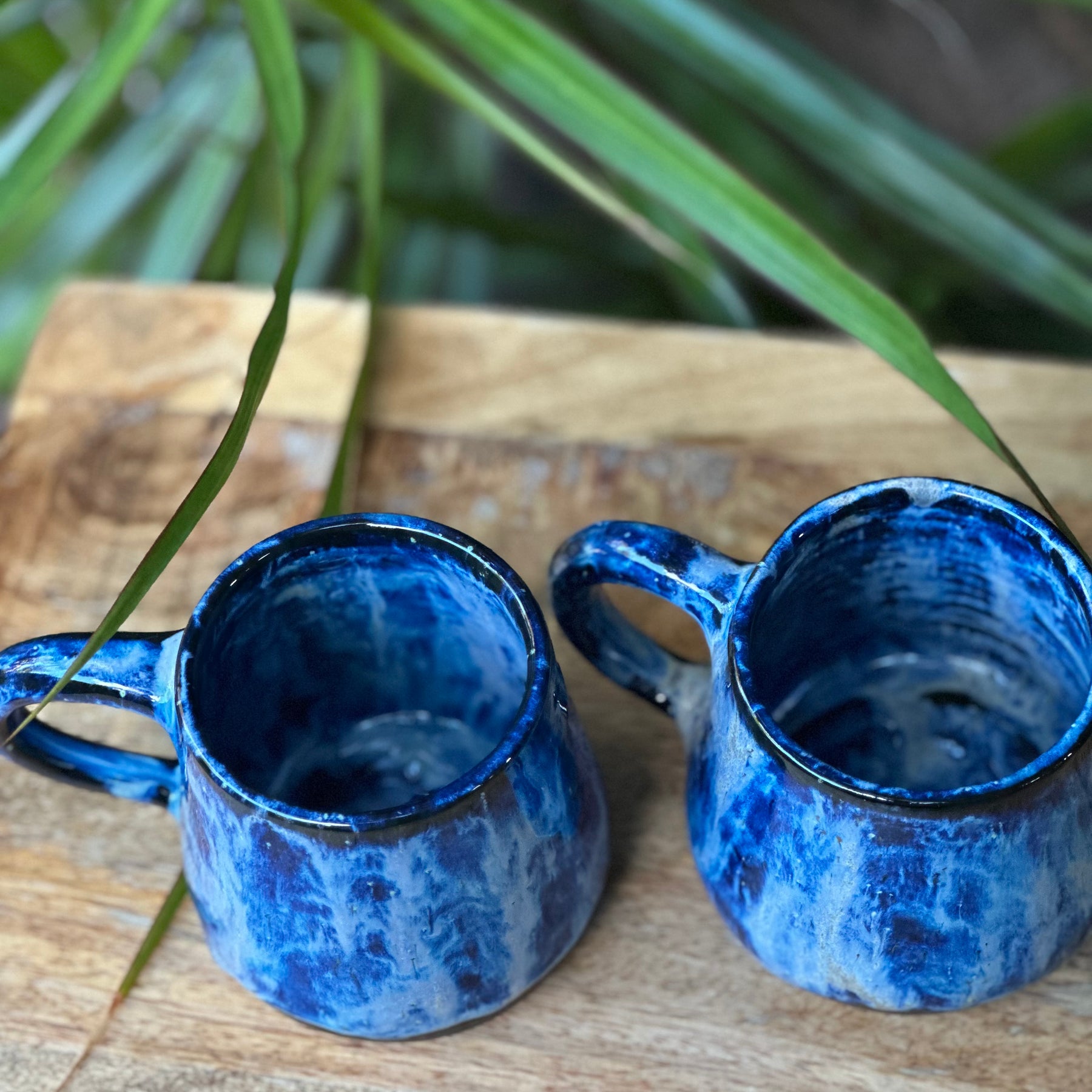 Cosmic Blue Mugs - Handmade Ceramic Mugs
