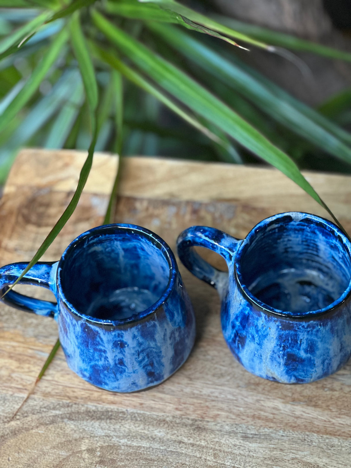 Cosmic Blue Mugs - Handmade Ceramic Mugs
