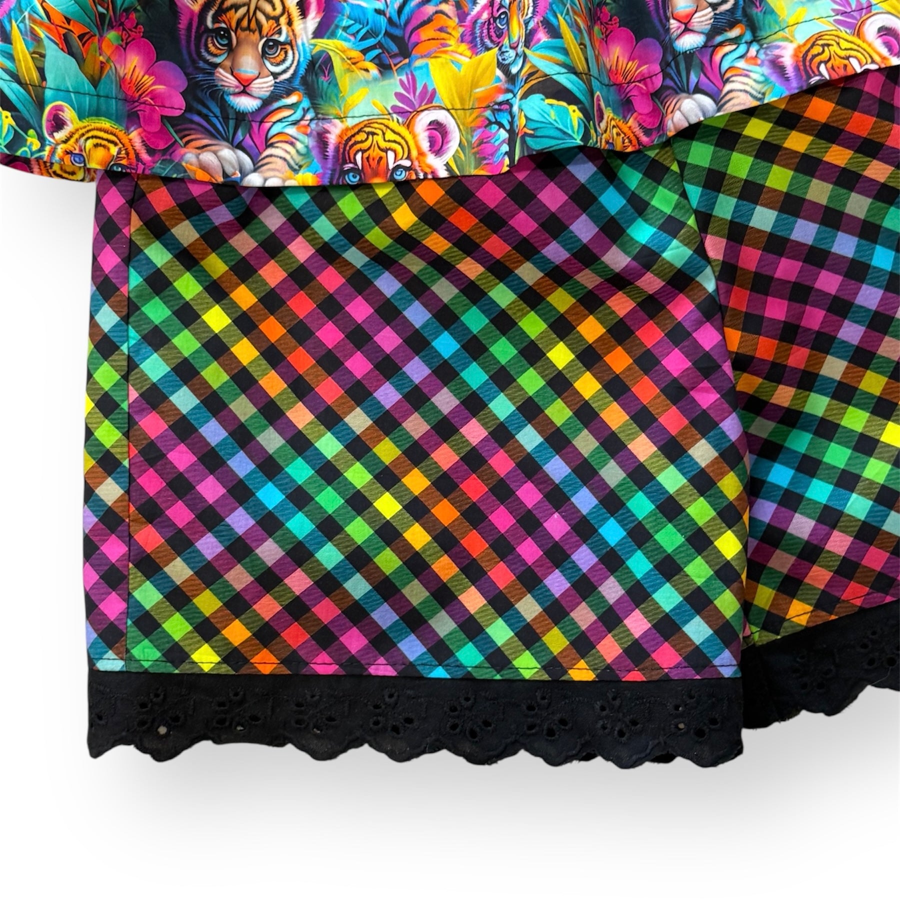 SIZE 6 Rainbow Tigers LOLA Top and Shorts SET