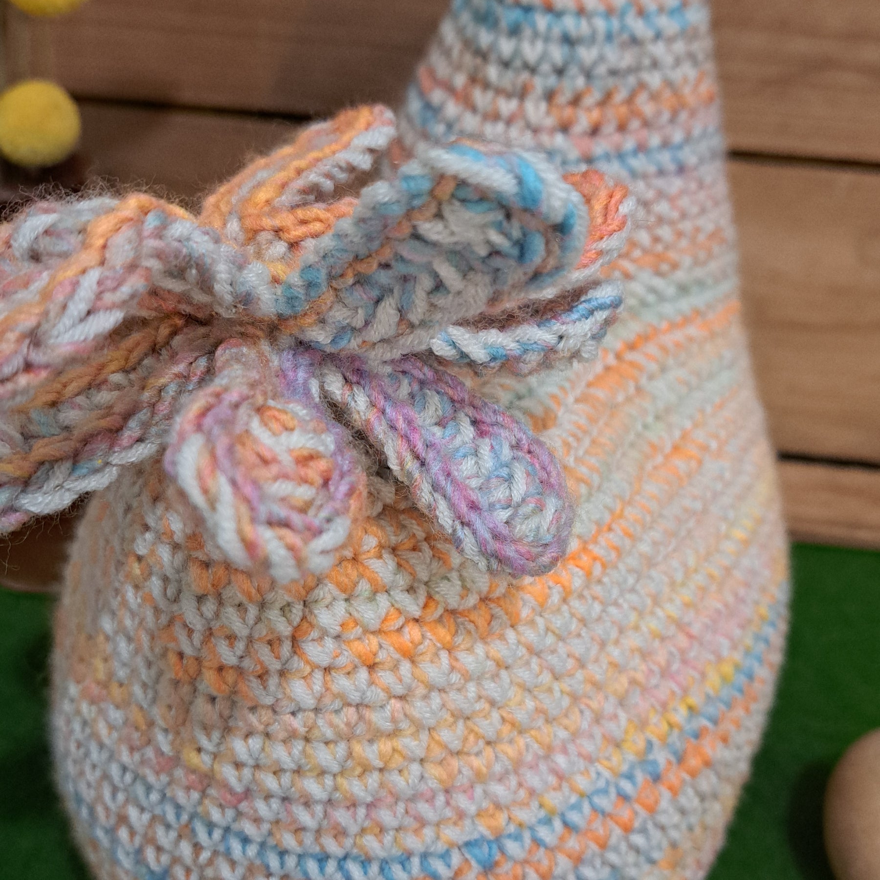 Crochet chicken pillow/cushion/toy/ pastel colours