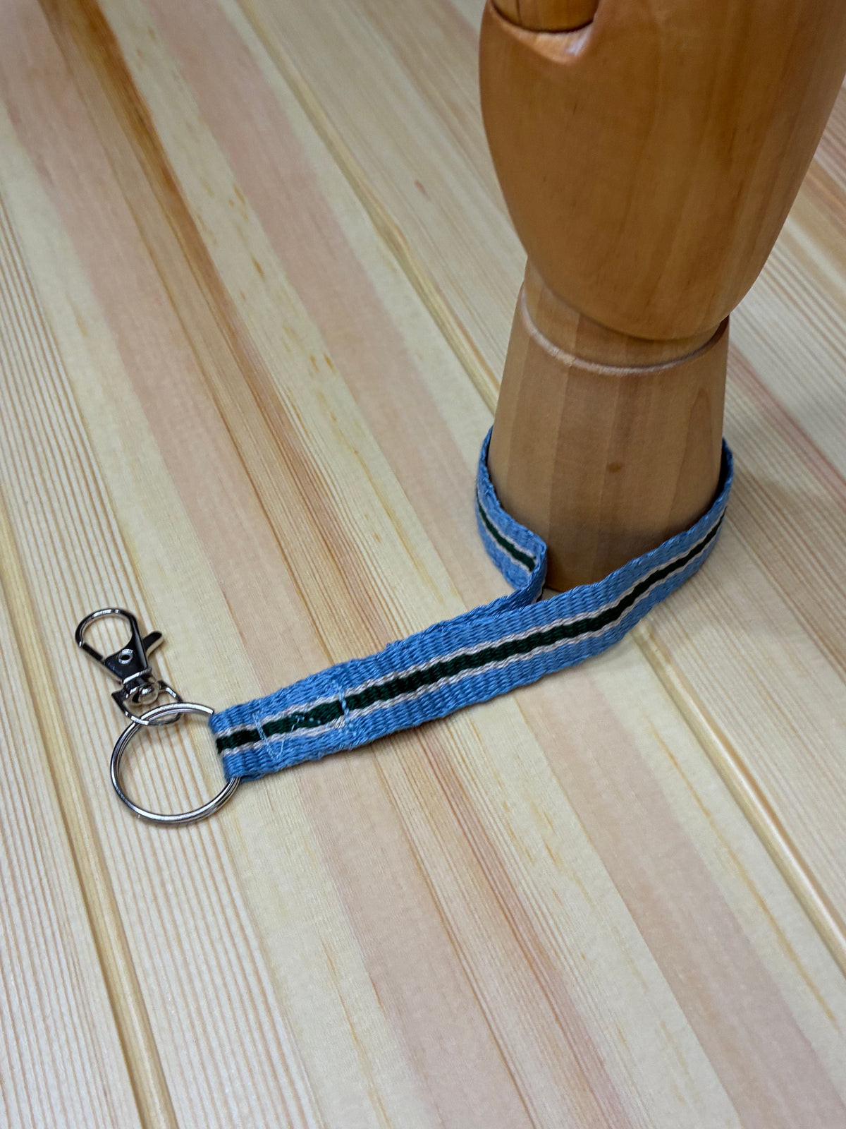 Looping Style - Cool Stream Handwoven Wristlet Key Fob