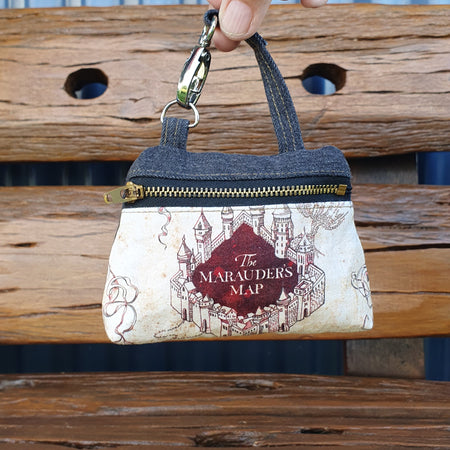 Recycled Denim Harry Potter Hanging Pouch