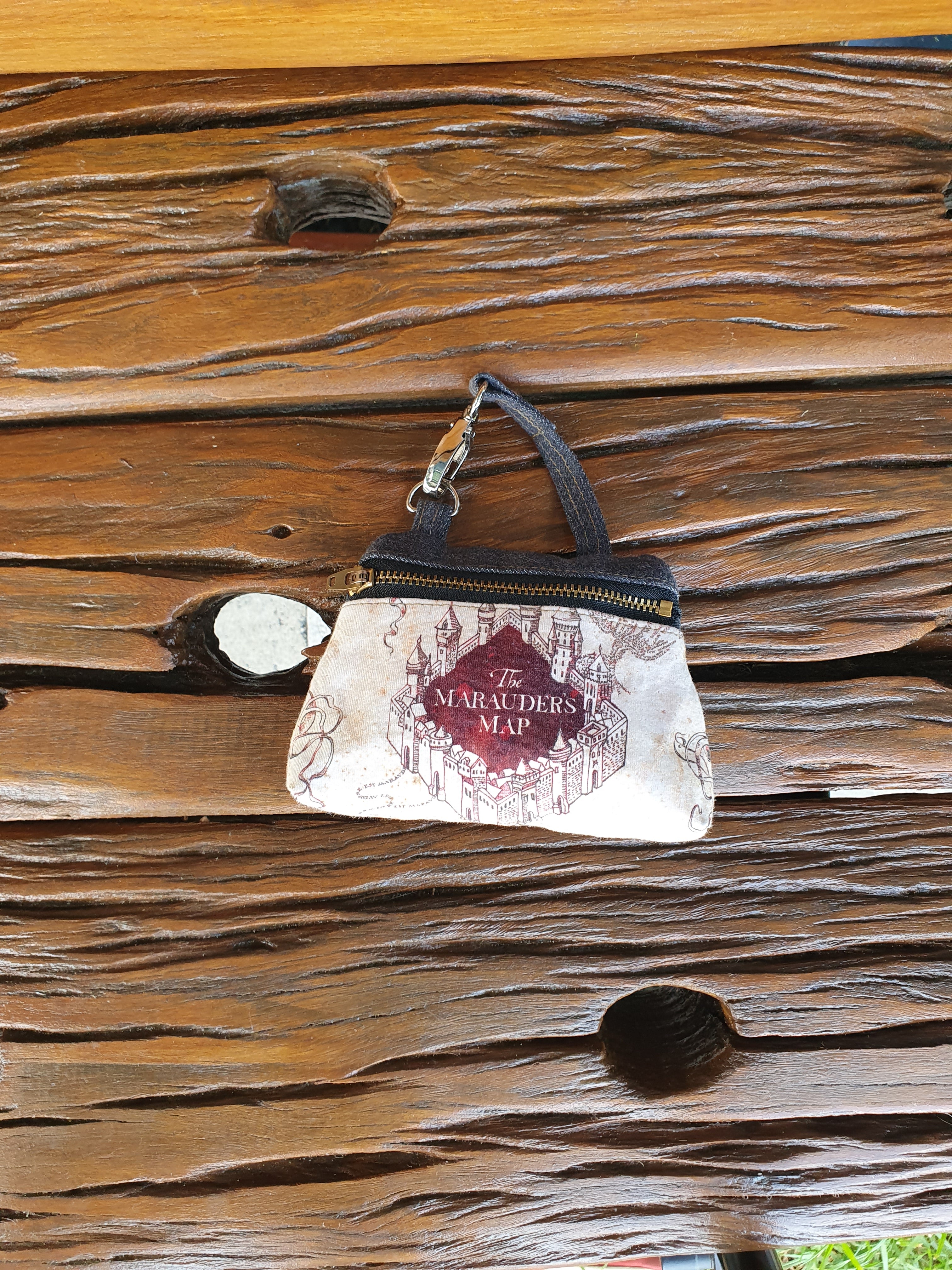 Recycled Denim Harry Potter Hanging Pouch