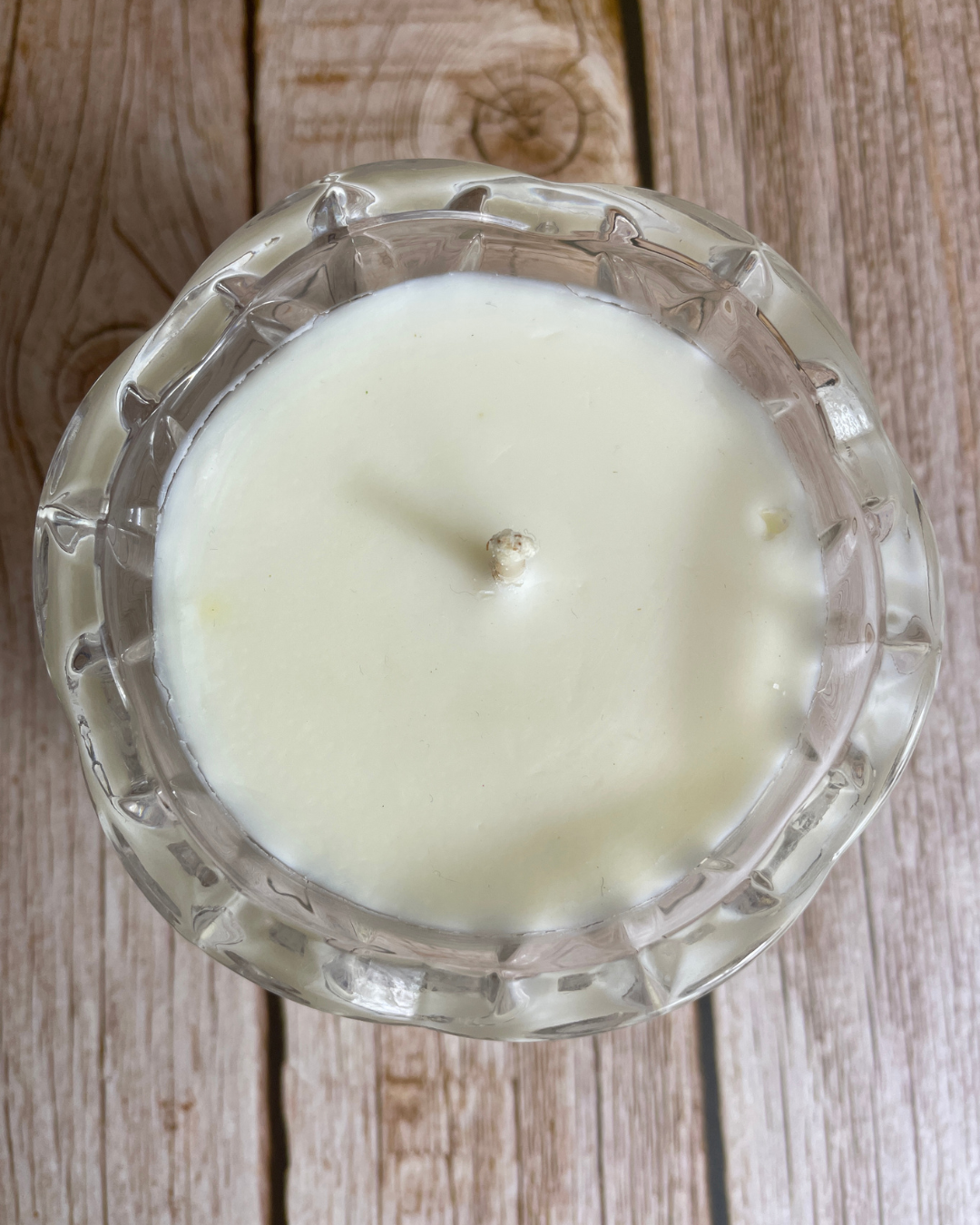 Vanilla Dreams | Natural Soy Candle in a Vintage Glass Candy Dish