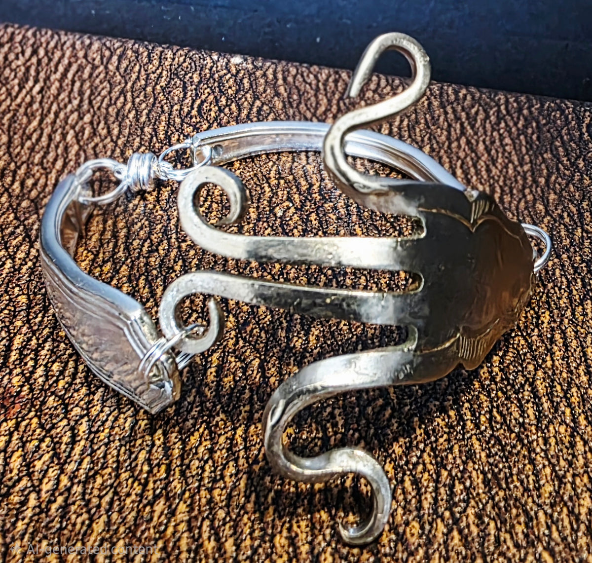 Silver Plated Fork Bracelet