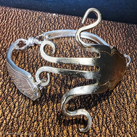 Silver Plated Fork Bracelet