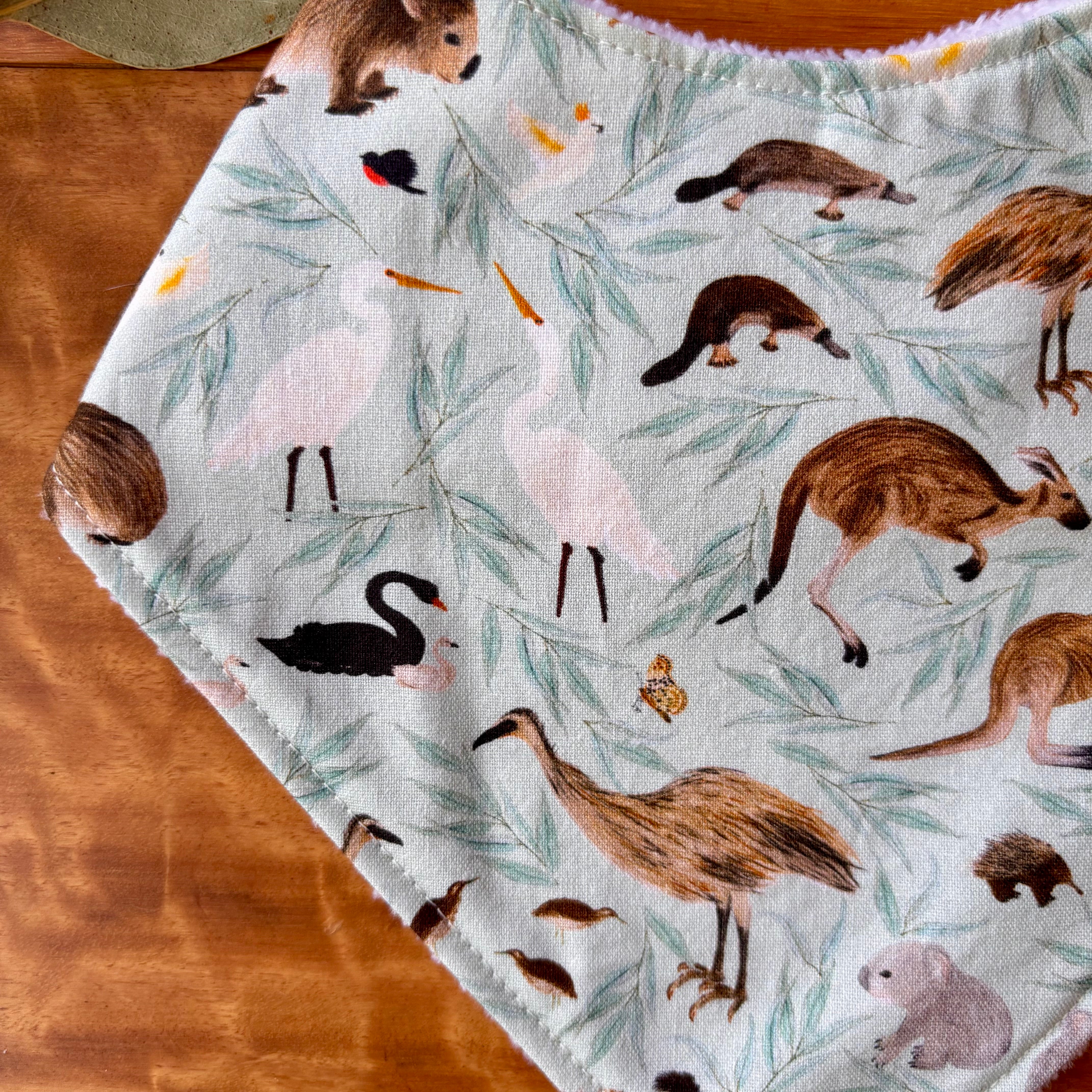 Australiana Baby Bib Set | Birdie Friends | Ready to Ship