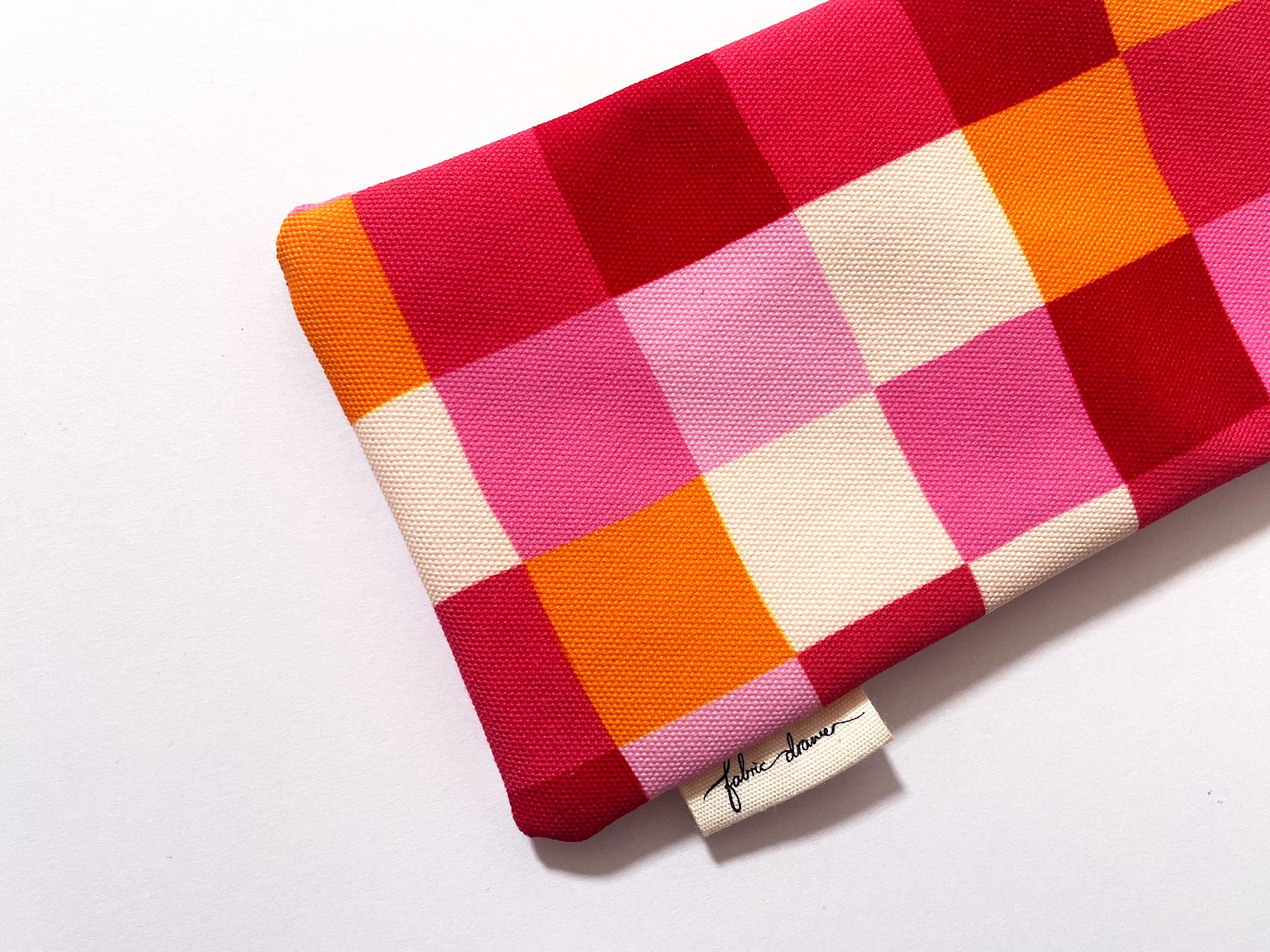 Fabric Glasses, Sunglasses Case, Handmade - Picnic (Red)