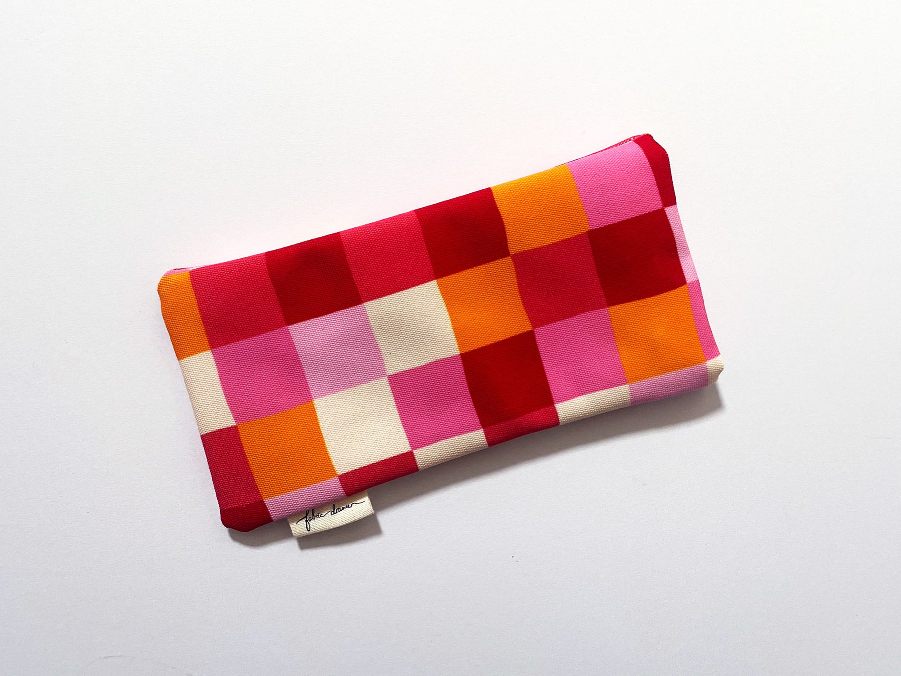 Fabric Glasses, Sunglasses Case, Handmade - Picnic (Red)
