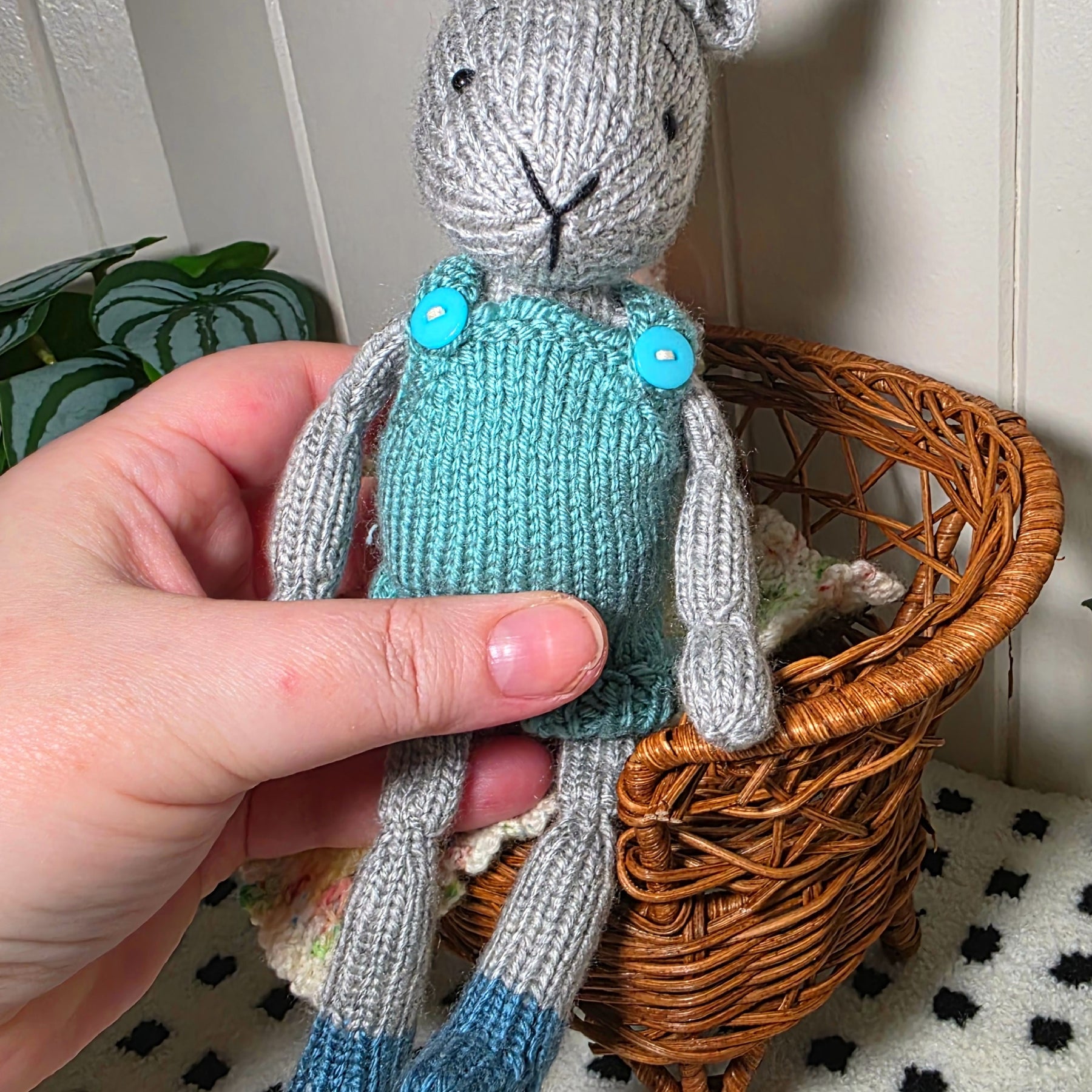 Hand Knitted Rooney the Hare