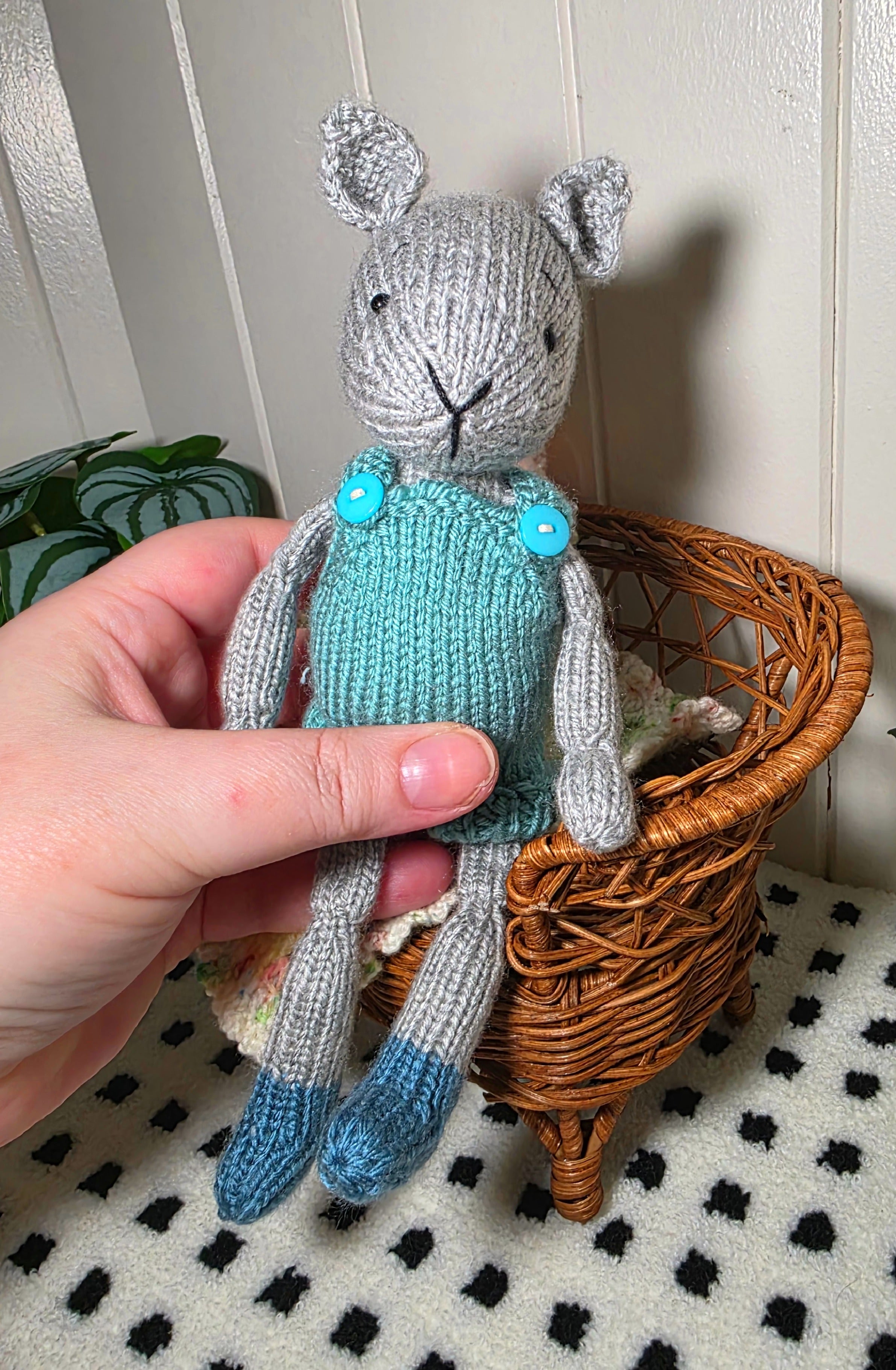 Hand Knitted Rooney the Hare