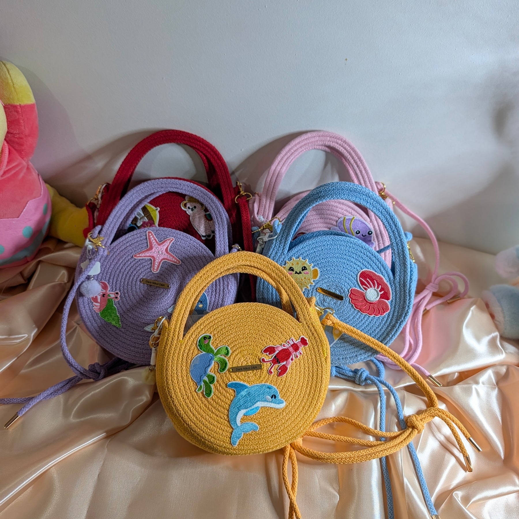 Little Joy Handmade Kids Cotton Cord Bags
