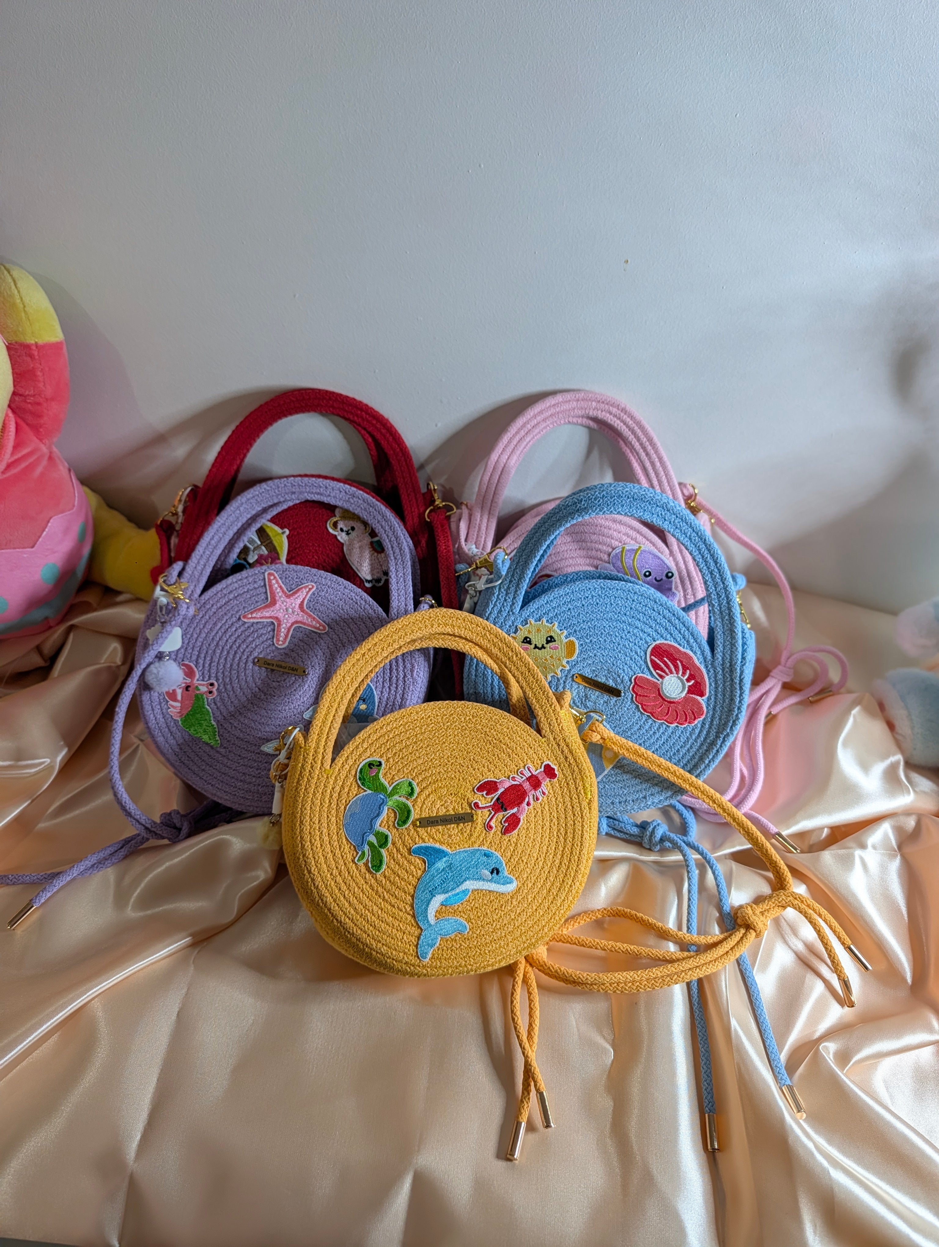 Little Joy Handmade Kids Cotton Cord Bags