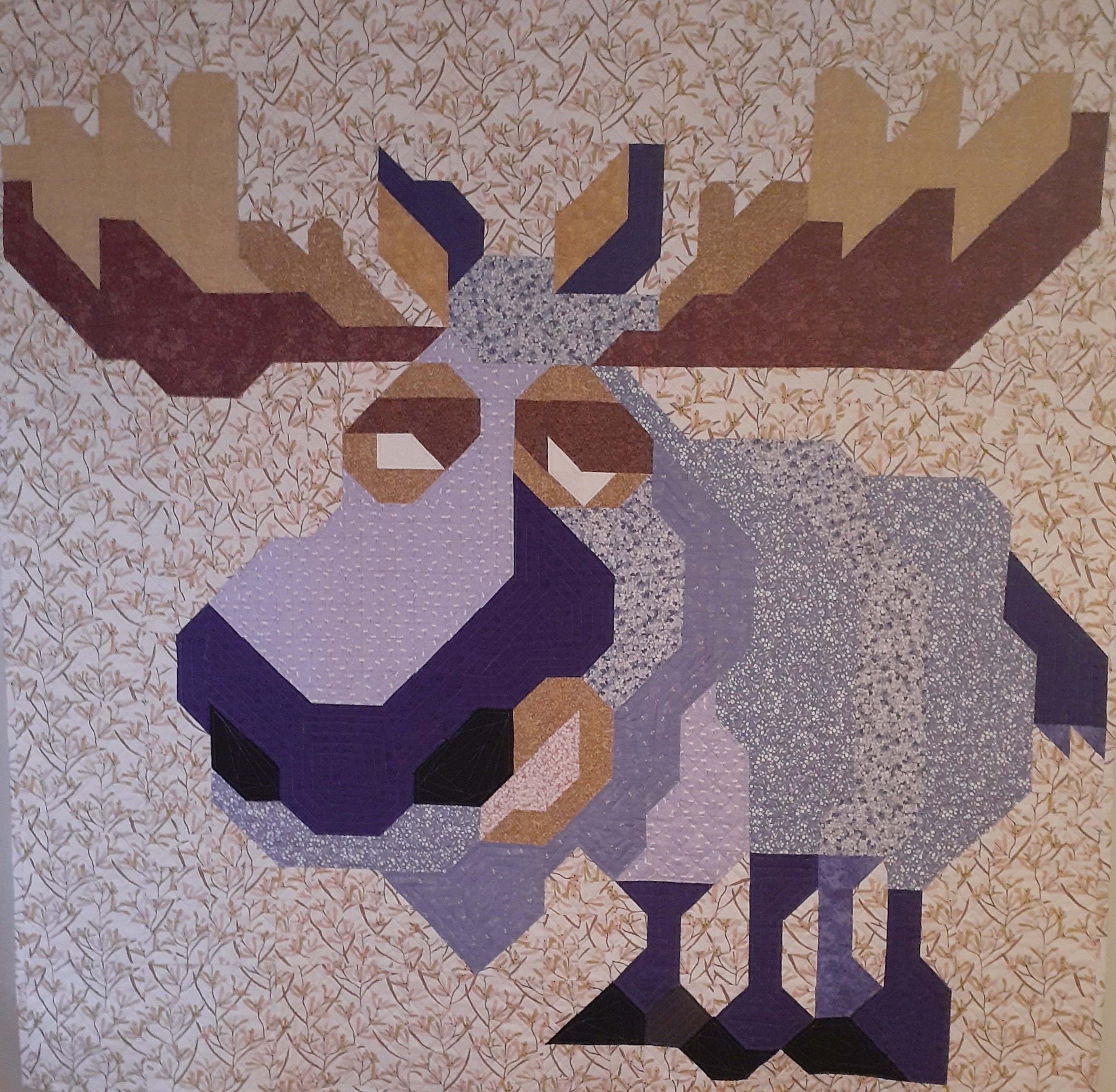 Marty moose patchwork quilt