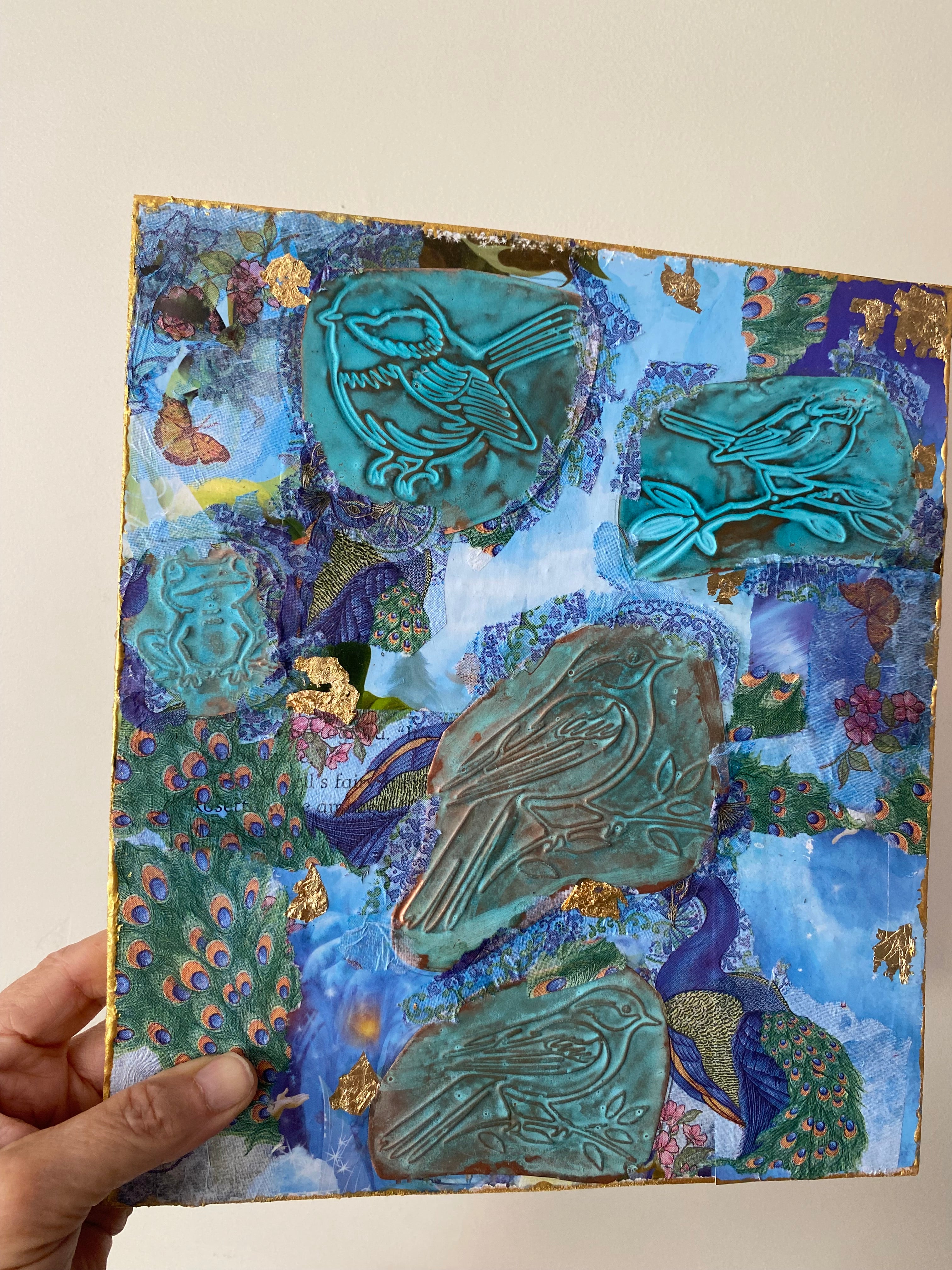Secret garden, copperart wall hanging