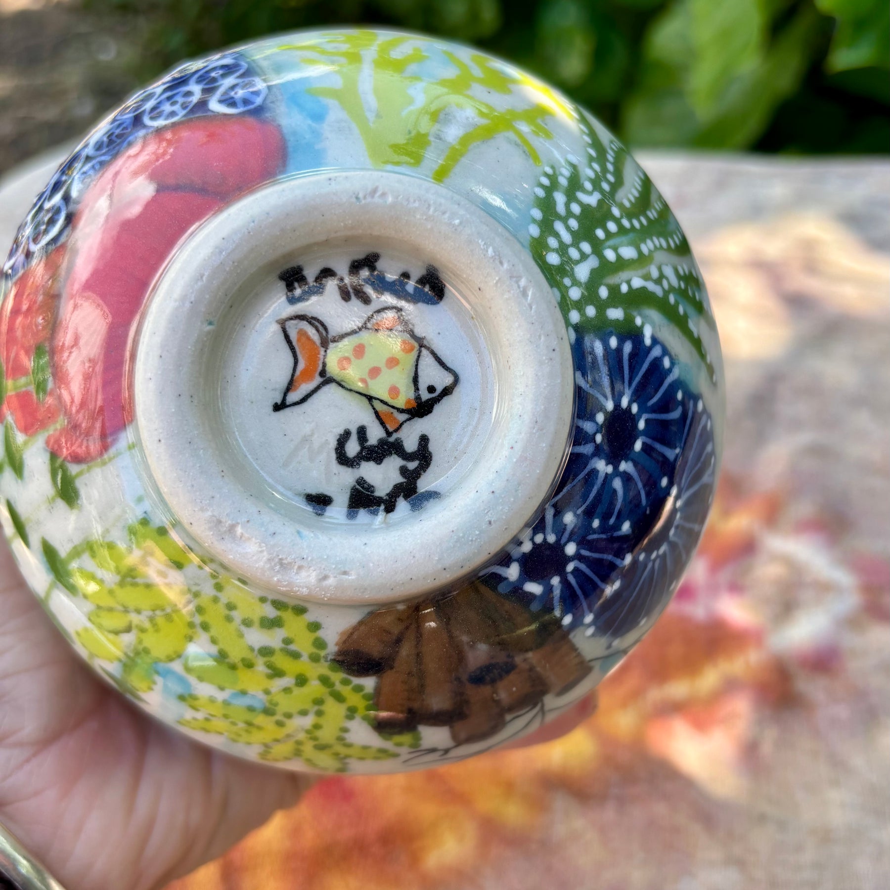 Hand made underwater vase