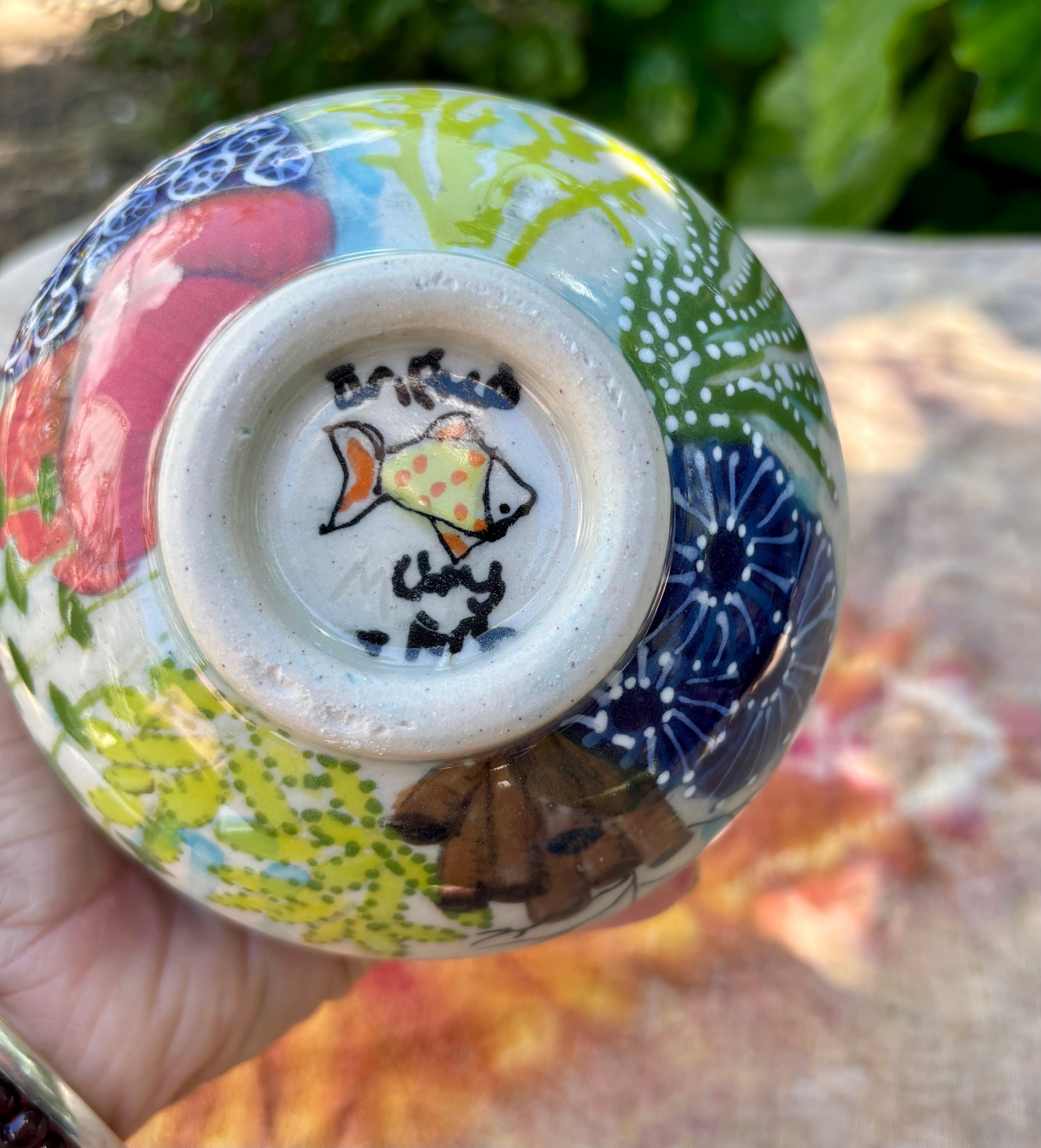 Hand made underwater vase