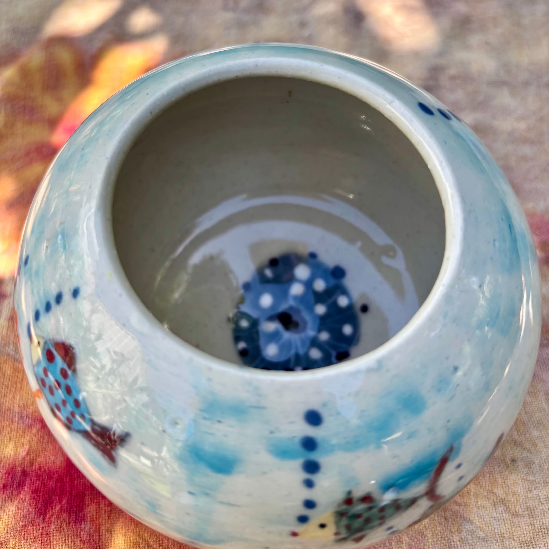 Hand made underwater vase
