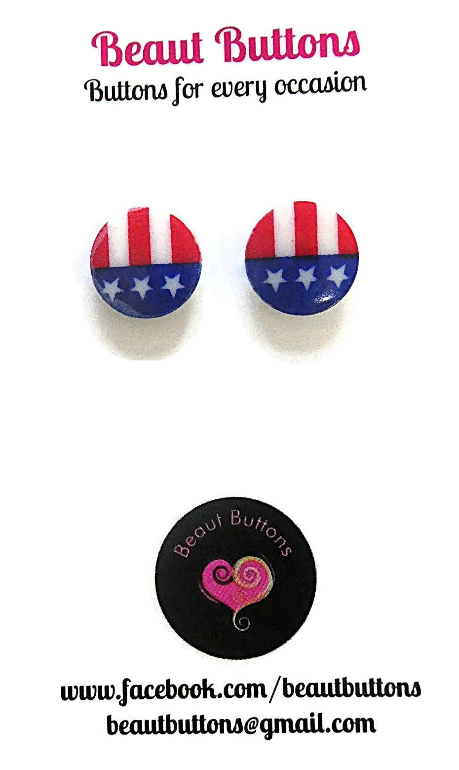 Colourful Button necklace - Viva USA!