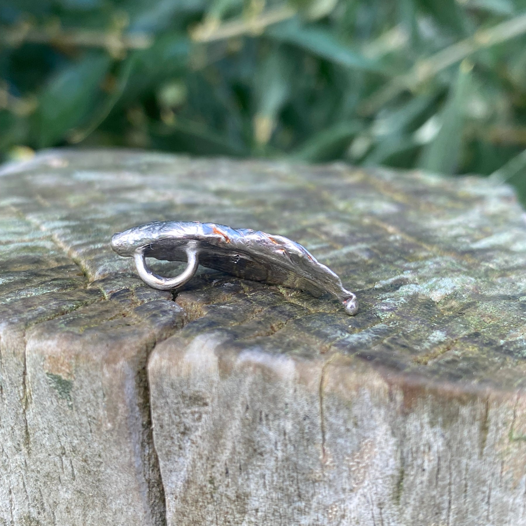 Flow Pendant – Organic Sand Cast Sterling Silver