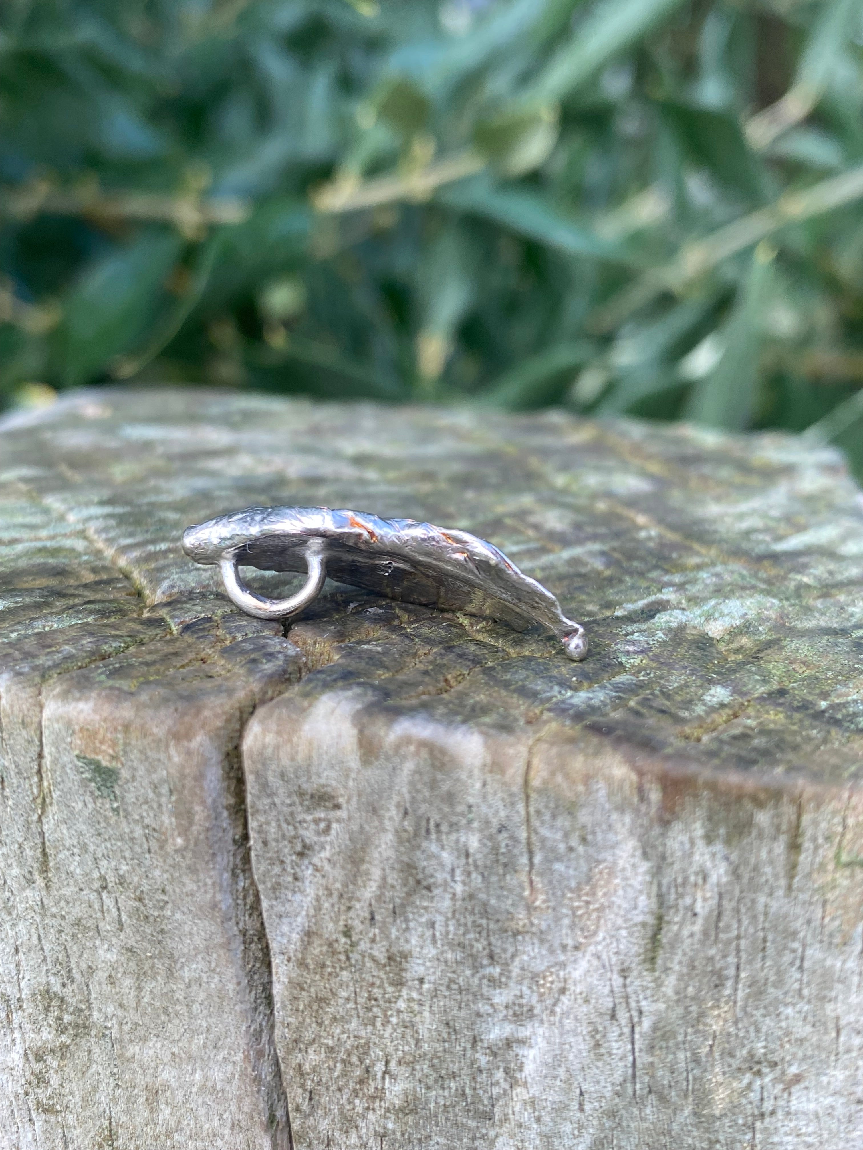 Flow Pendant – Organic Sand Cast Sterling Silver
