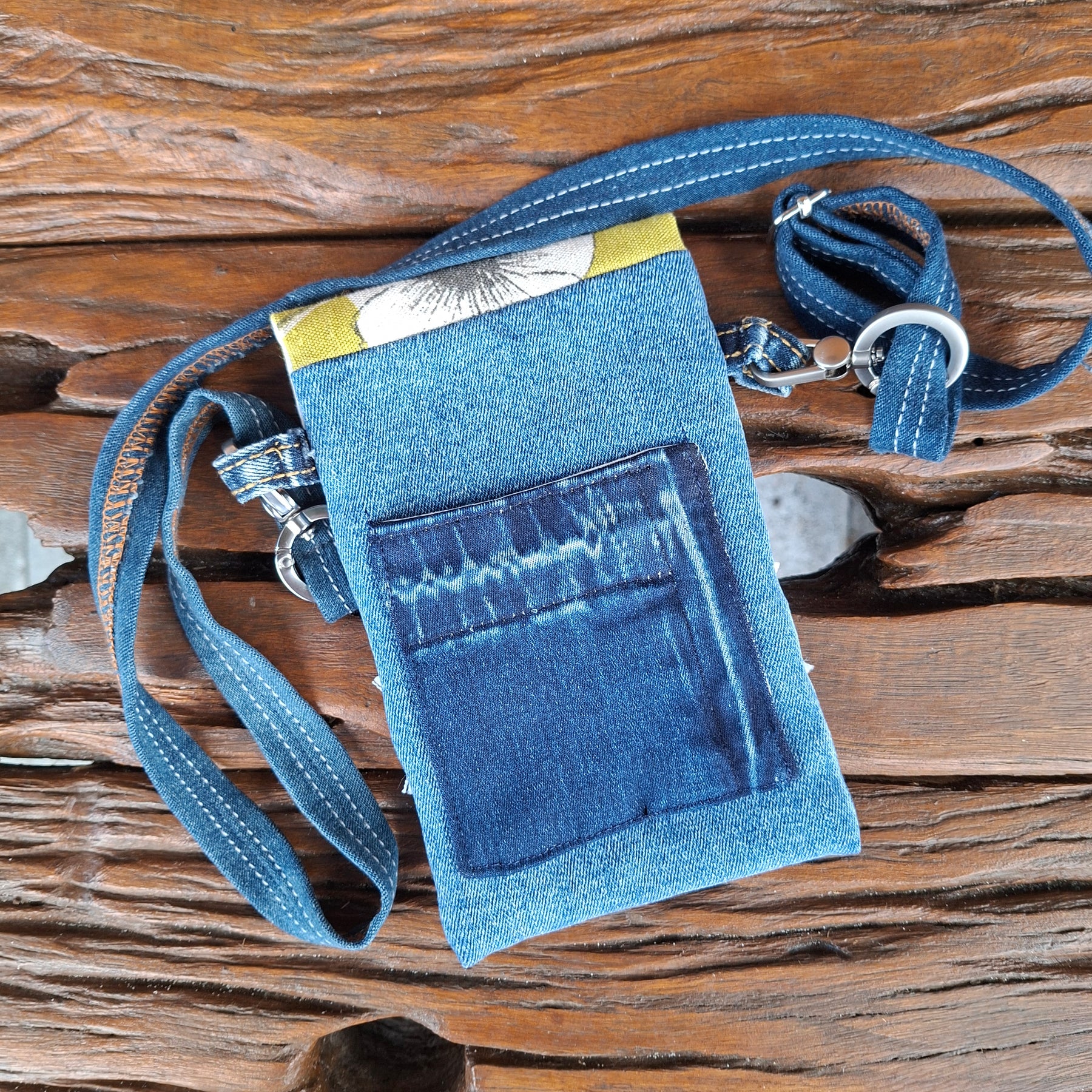 Recycled Jag Denim Glasses or Small Phone Case