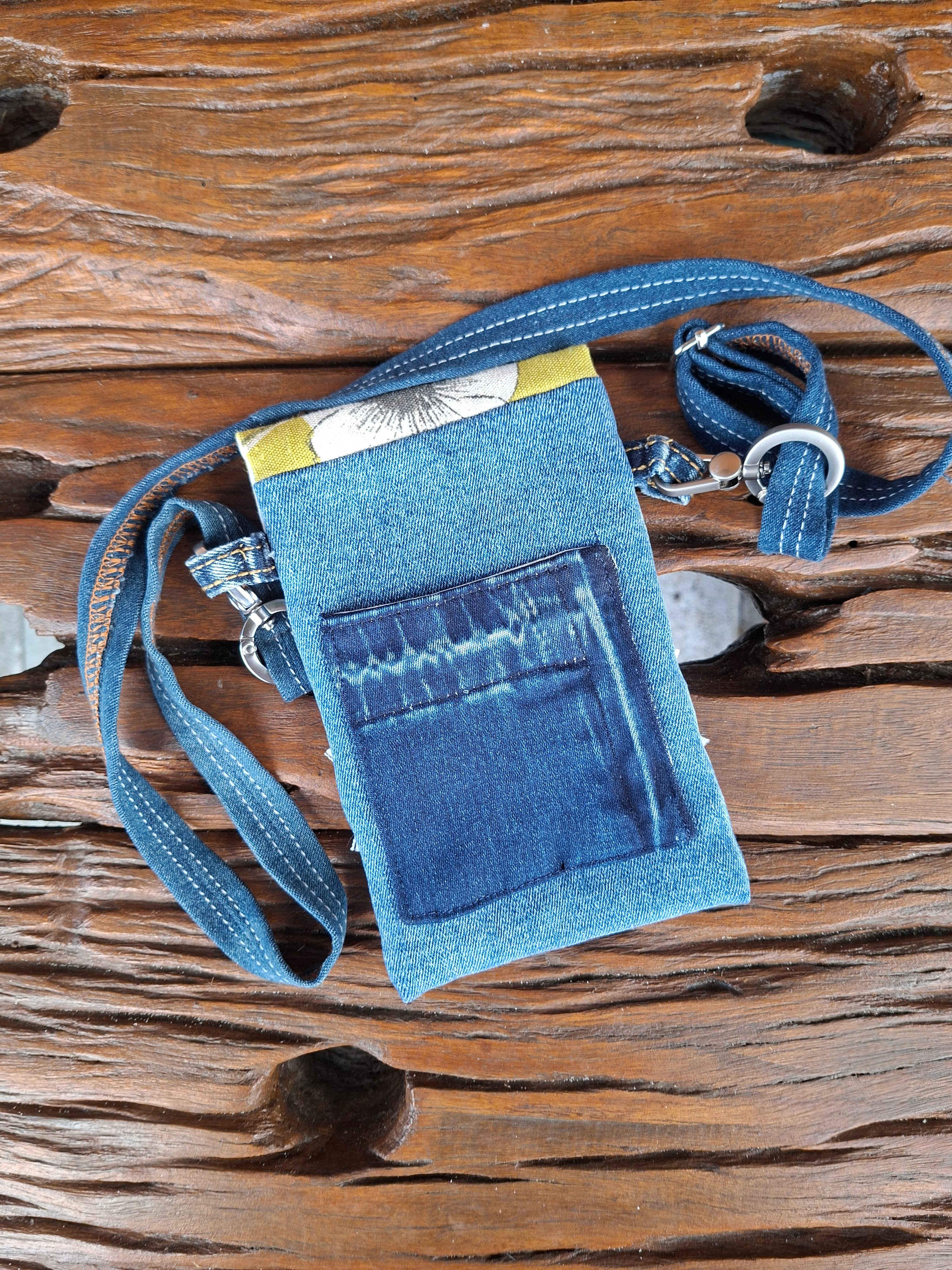 Recycled Jag Denim Glasses or Small Phone Case