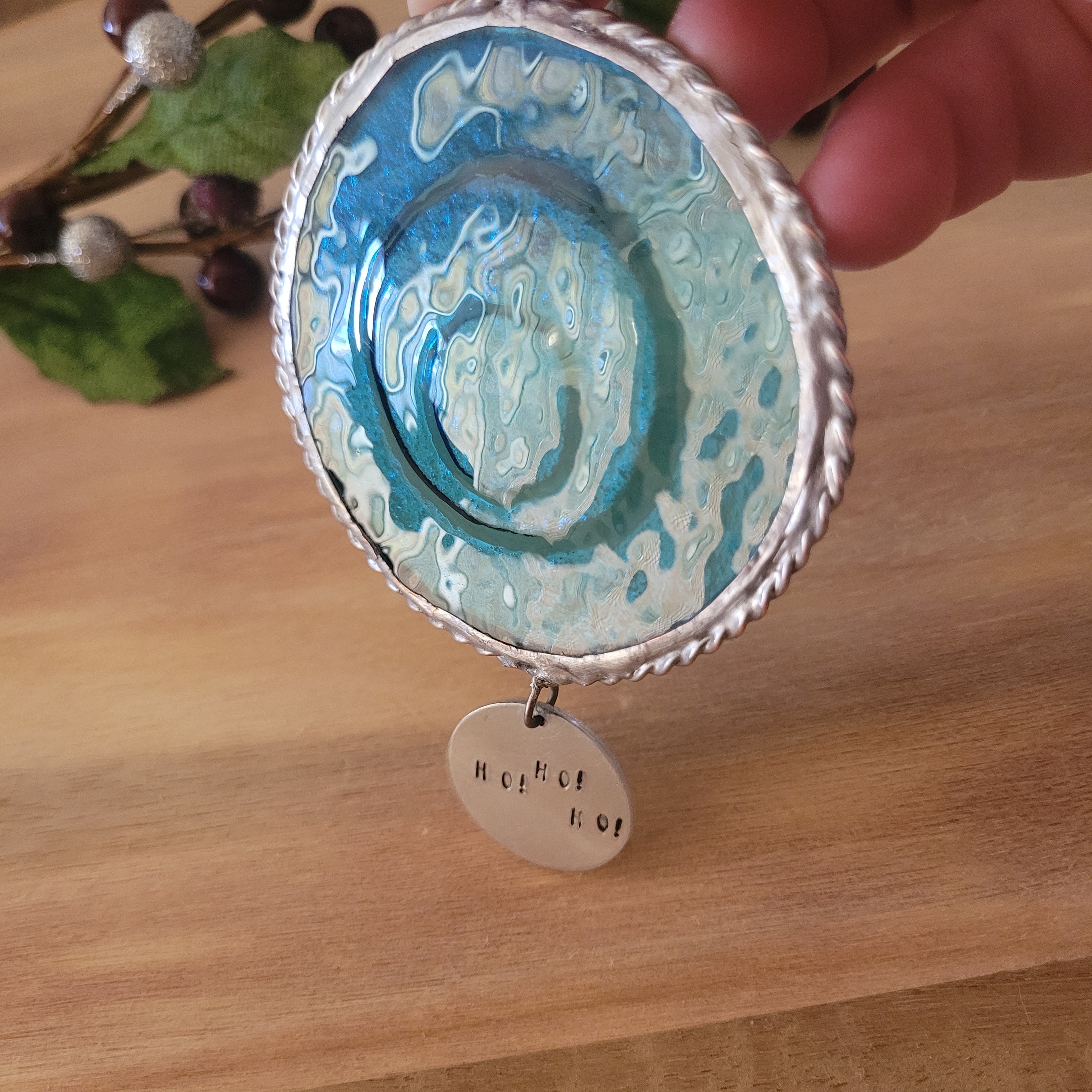 Fused Glass Xmas Ornament - limited edition (3 of )