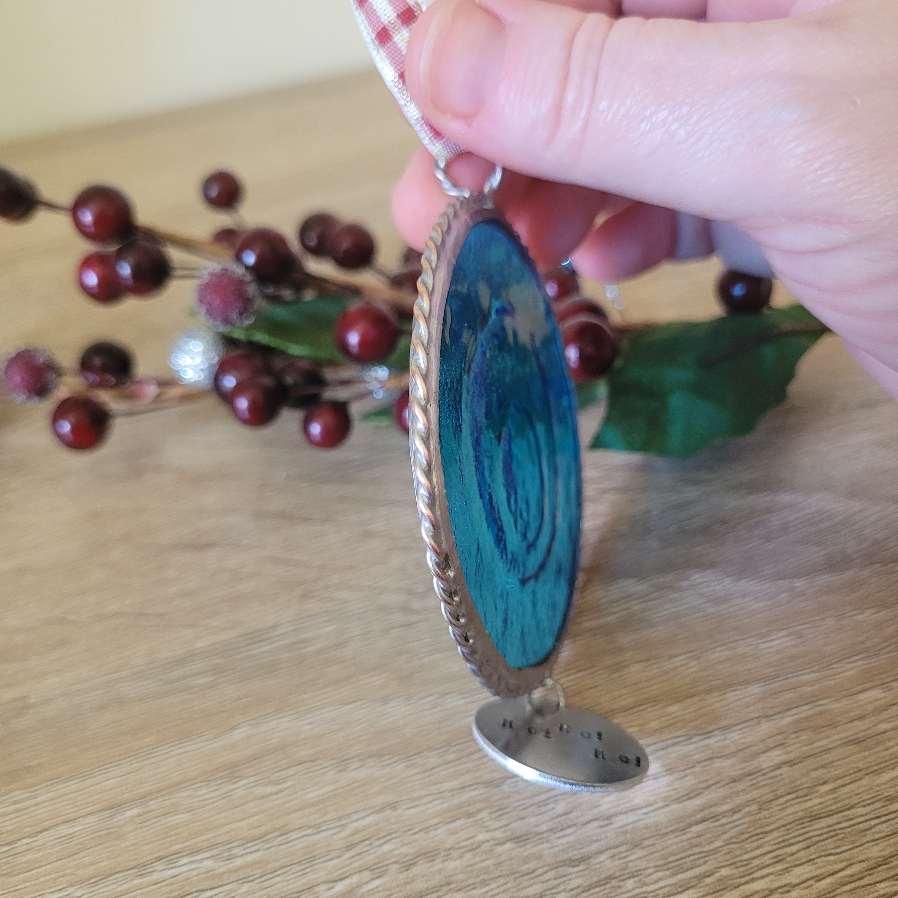 Fused Glass Xmas Ornament - limited edition (3 of )