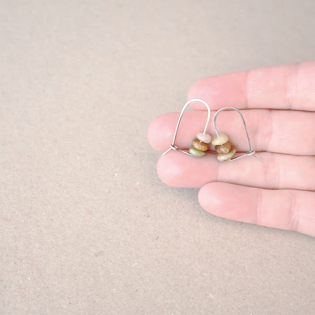 Handcrafted Multi-Coloured Tourmaline Earrings - October Birthstone