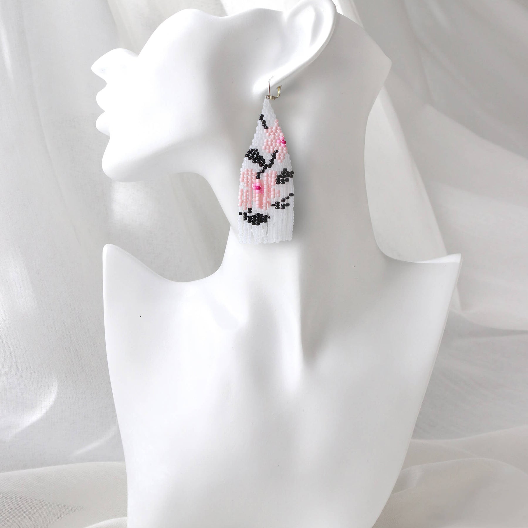 Flora Drops Beaded Earrings