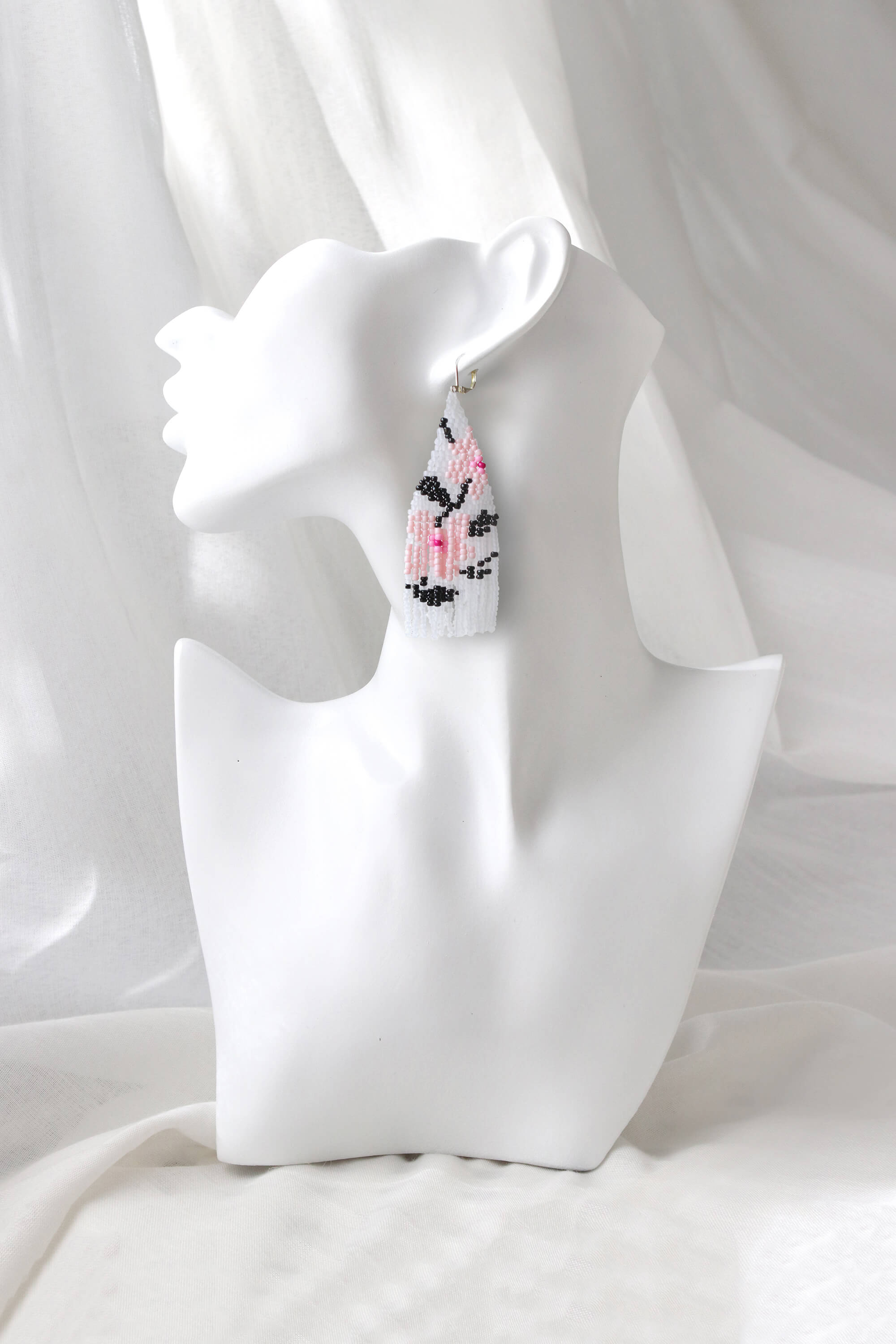 Flora Drops Beaded Earrings