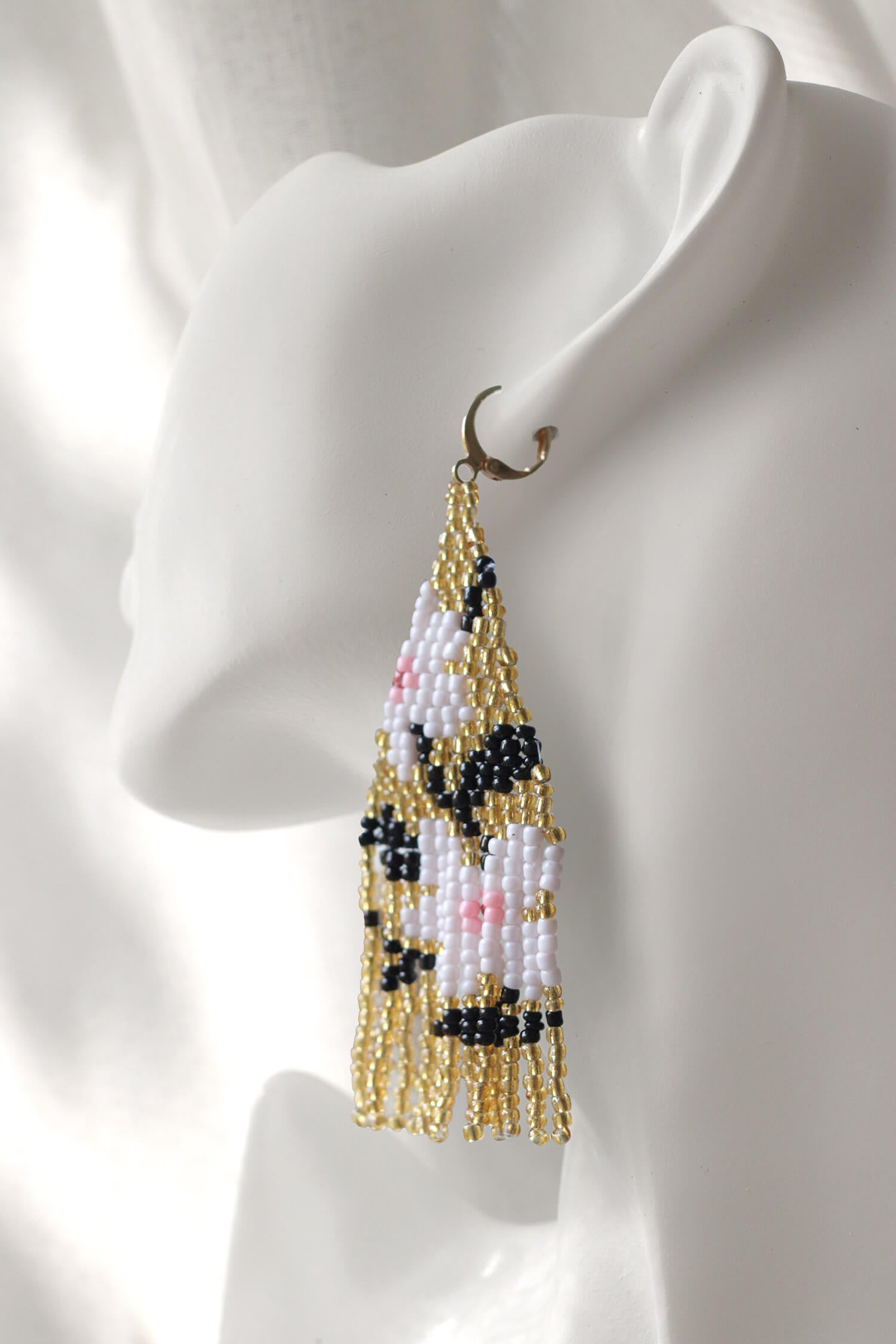 Flora Drops Beaded Earrings